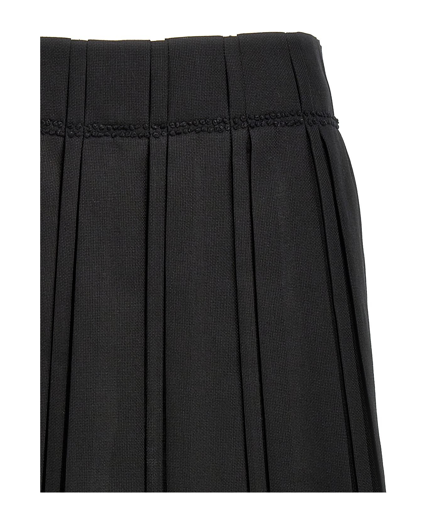 Jil Sander Pleated Skirt - Black  