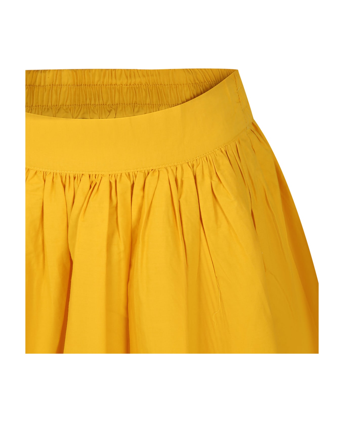 Stella McCartney Kids Yellow Skirt For Girl With Macram Ace. - Yellow ボトムス