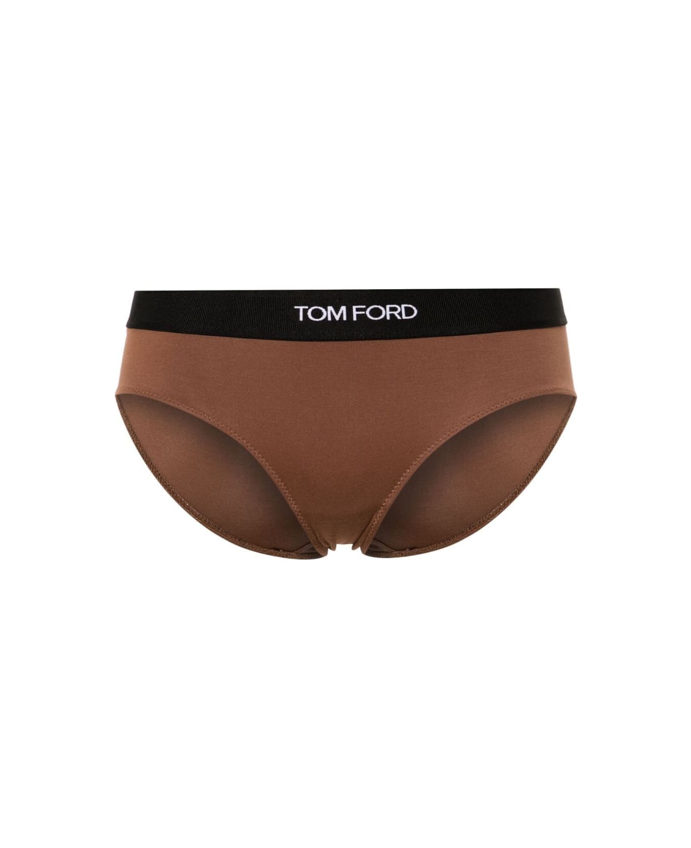 Tom Ford Modal Signature Boy Shorts - Cocoa Brown