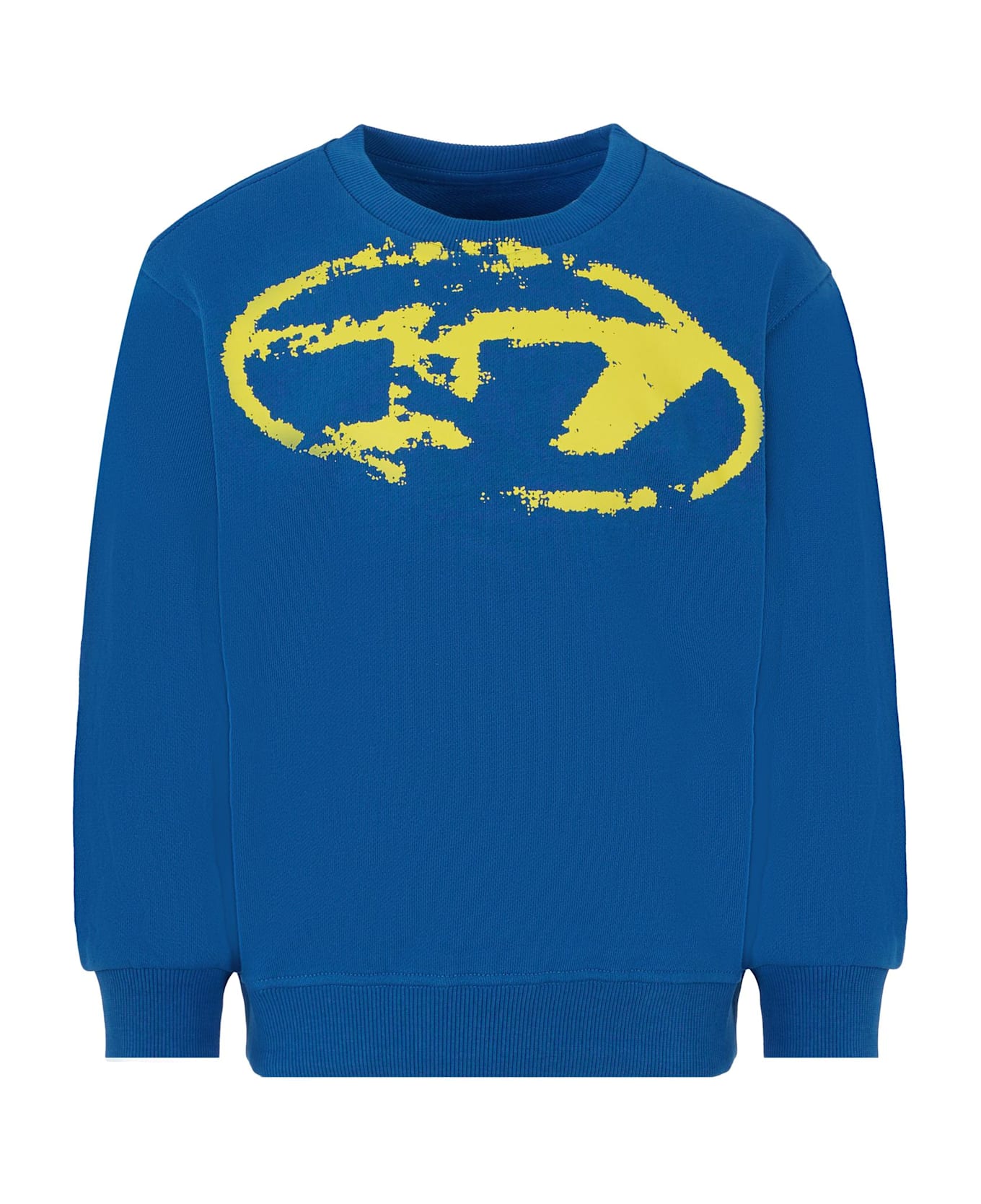Diesel Blue Sweatshirt For Boy With Logo - Blue