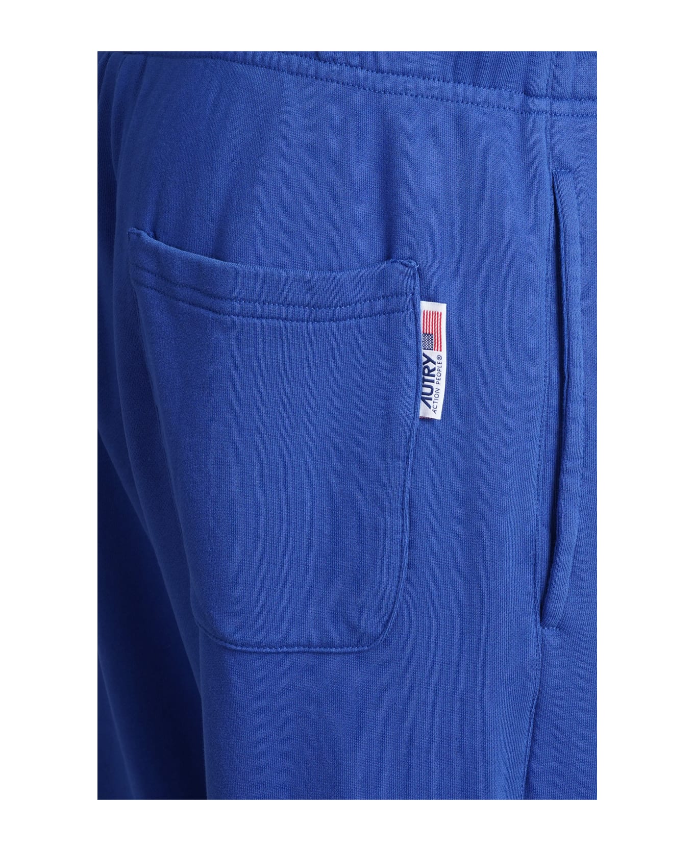 Autry Pants In Blue Cotton - Academy Blue スウェットパンツ
