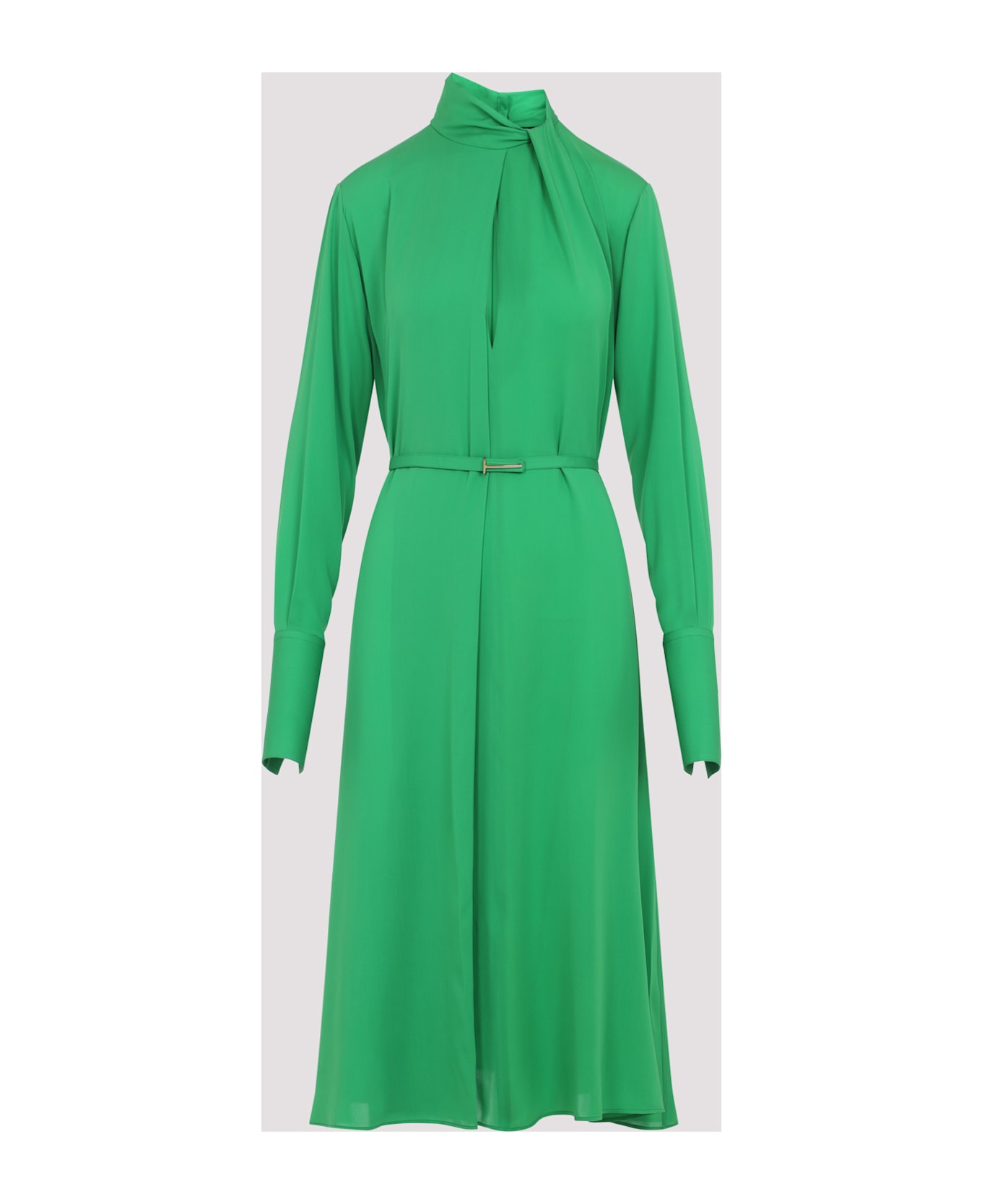 Tom Ford Washed Silk Midi Dress - Gcr Green Clover