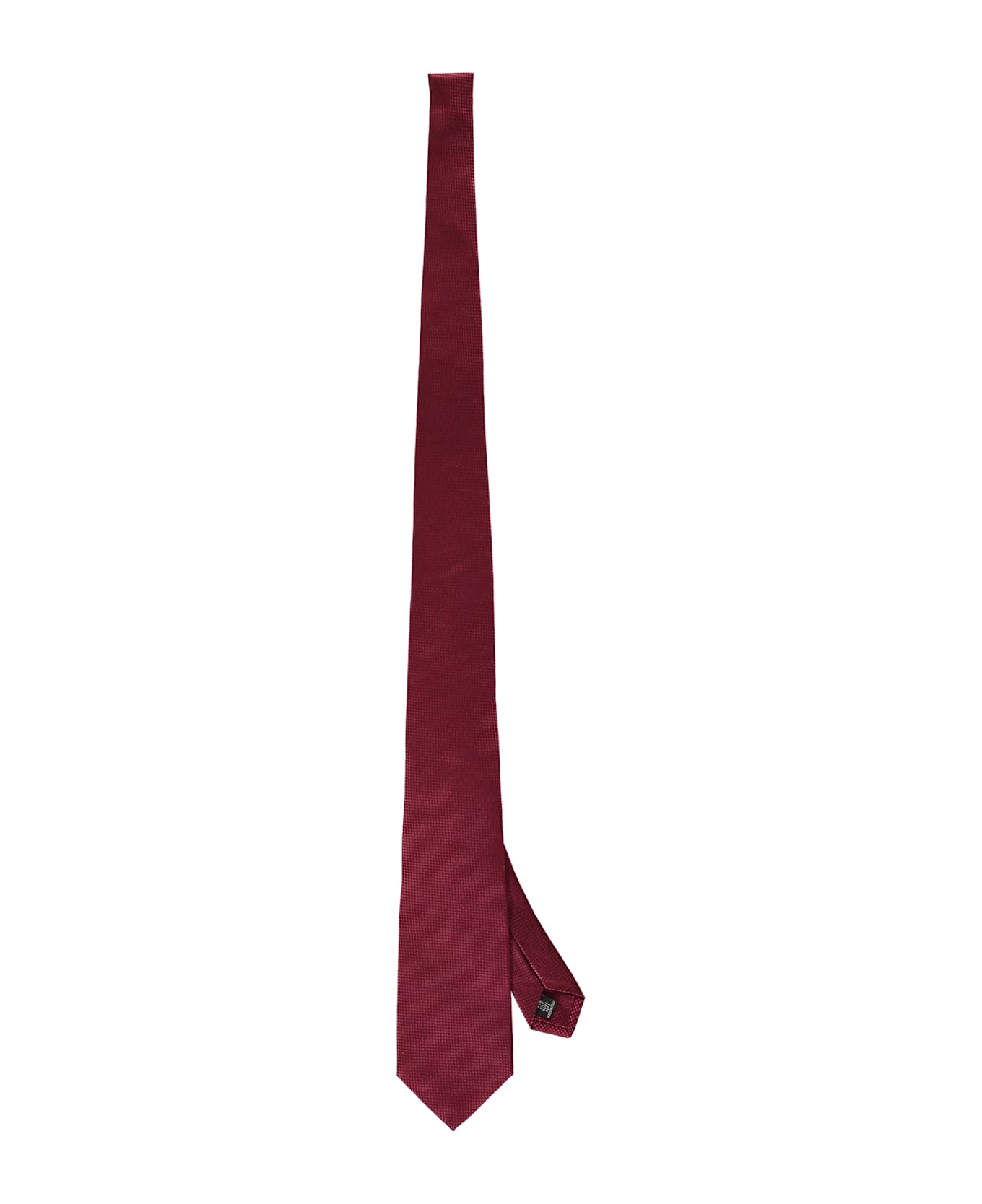 Corneliani Jacquard Silk Tie - Burgundy