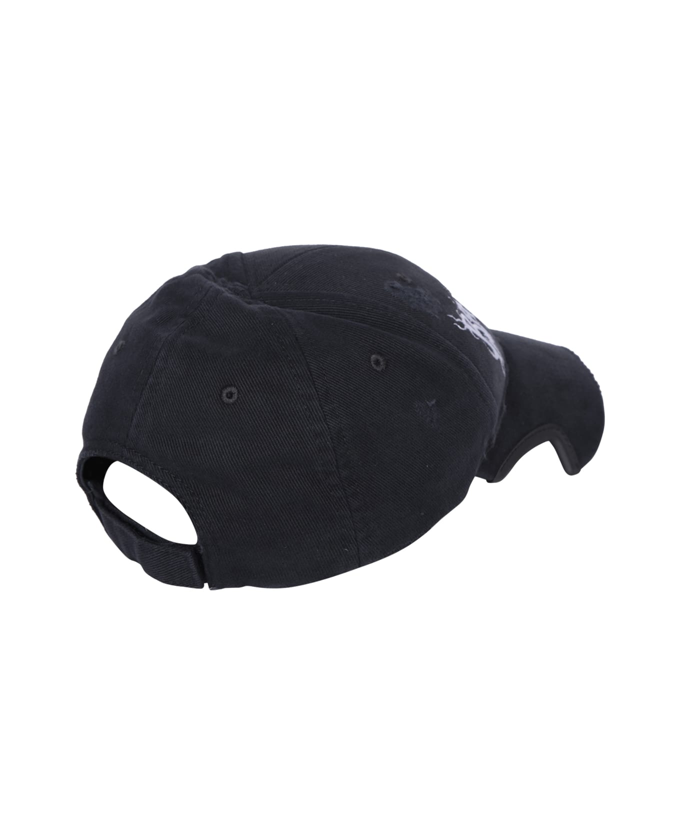 Balenciaga Diy Metal Outline Essentials Hat - Black