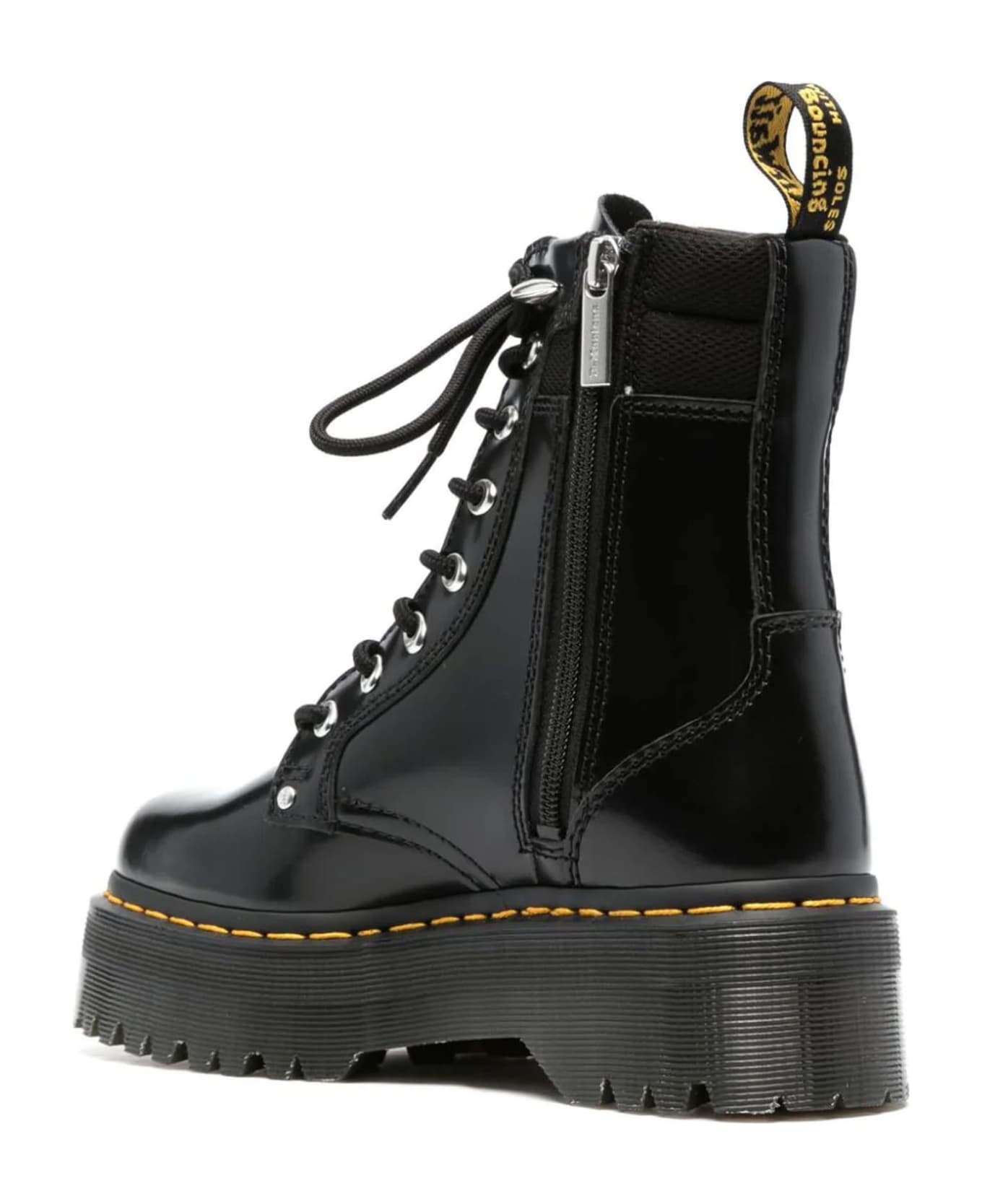 Dr. Martens Jadon Ii Hardware Leather Platform Boots - Nero