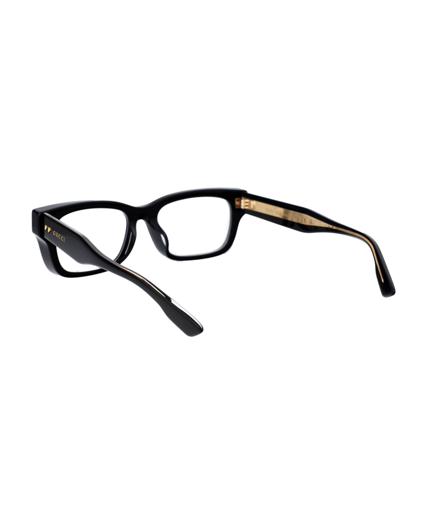 Gucci Eyewear Gg1533oa Glasses - 001 BLACK BLACK TRANSPARENT