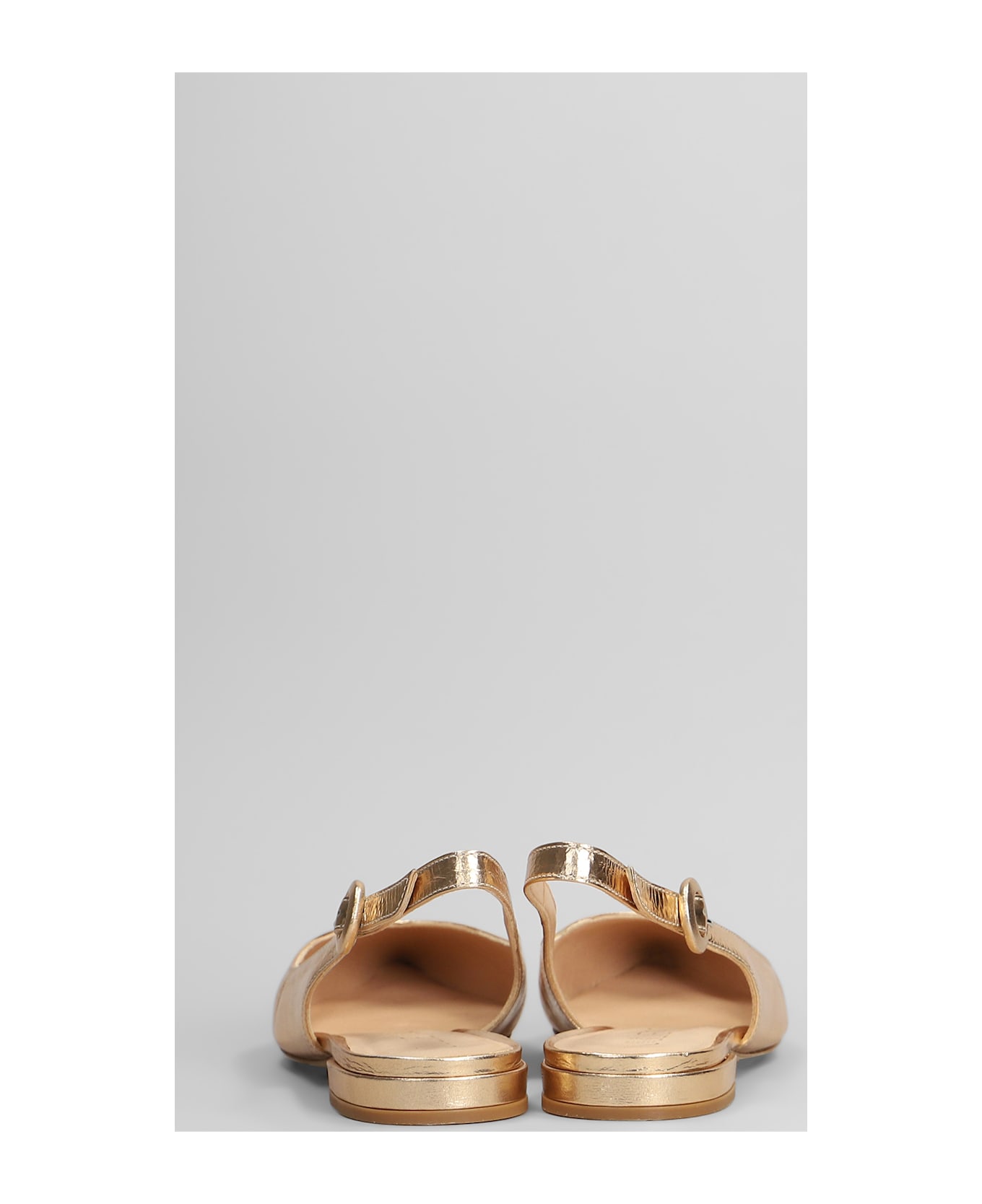 Julie Dee Ballet Flats In Copper Leather - copper
