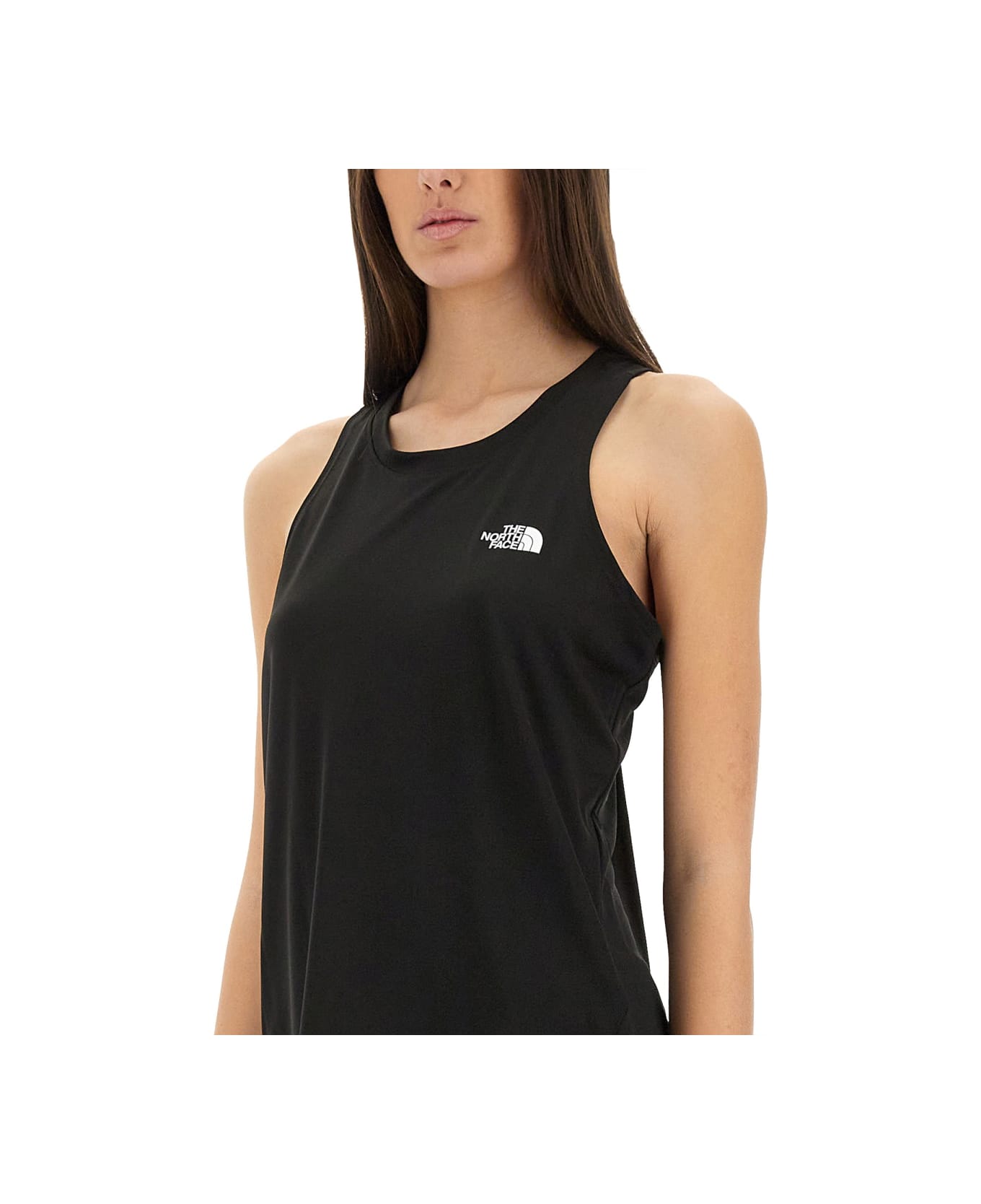 The North Face Tank Top With Logo - BLACK