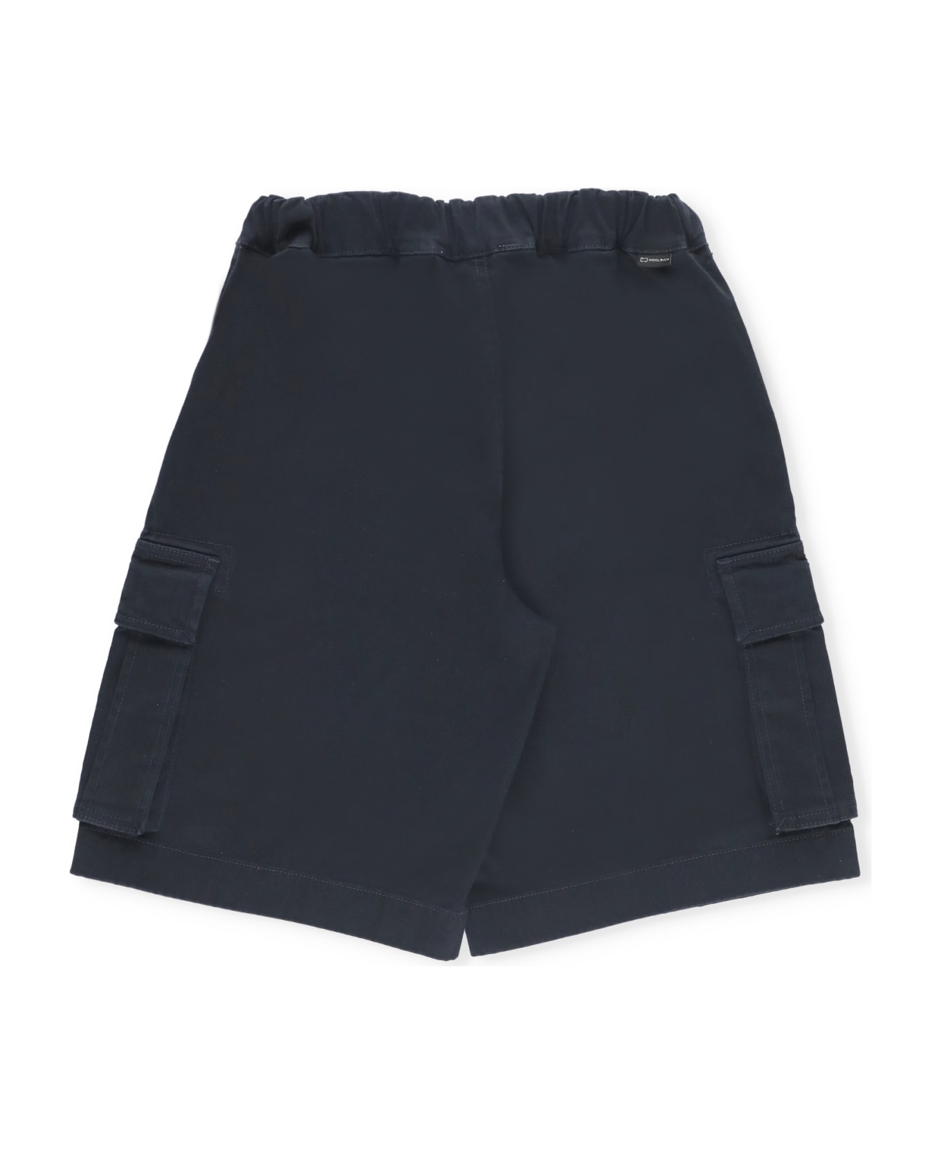 Woolrich Cotton Cargo Bermuda Shorts - Blue