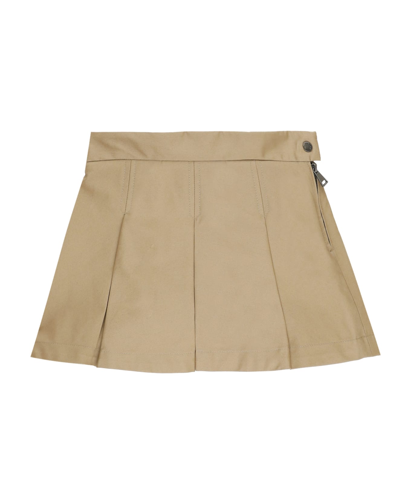 Moncler Cotton Mini Skirt - Beige