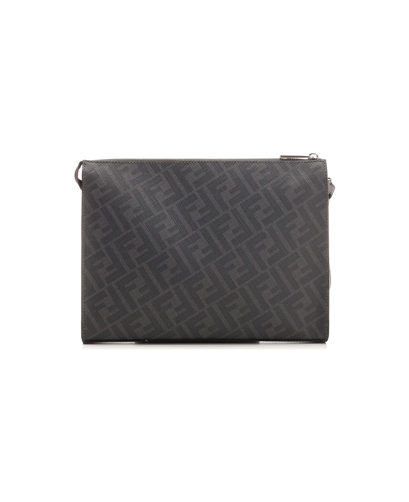 Fendi Diagonal Flat Pouch - Grey