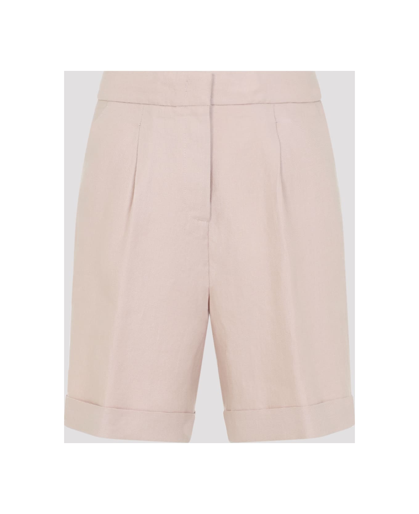 Peserico Linen Bermuda - Rosa Peonia