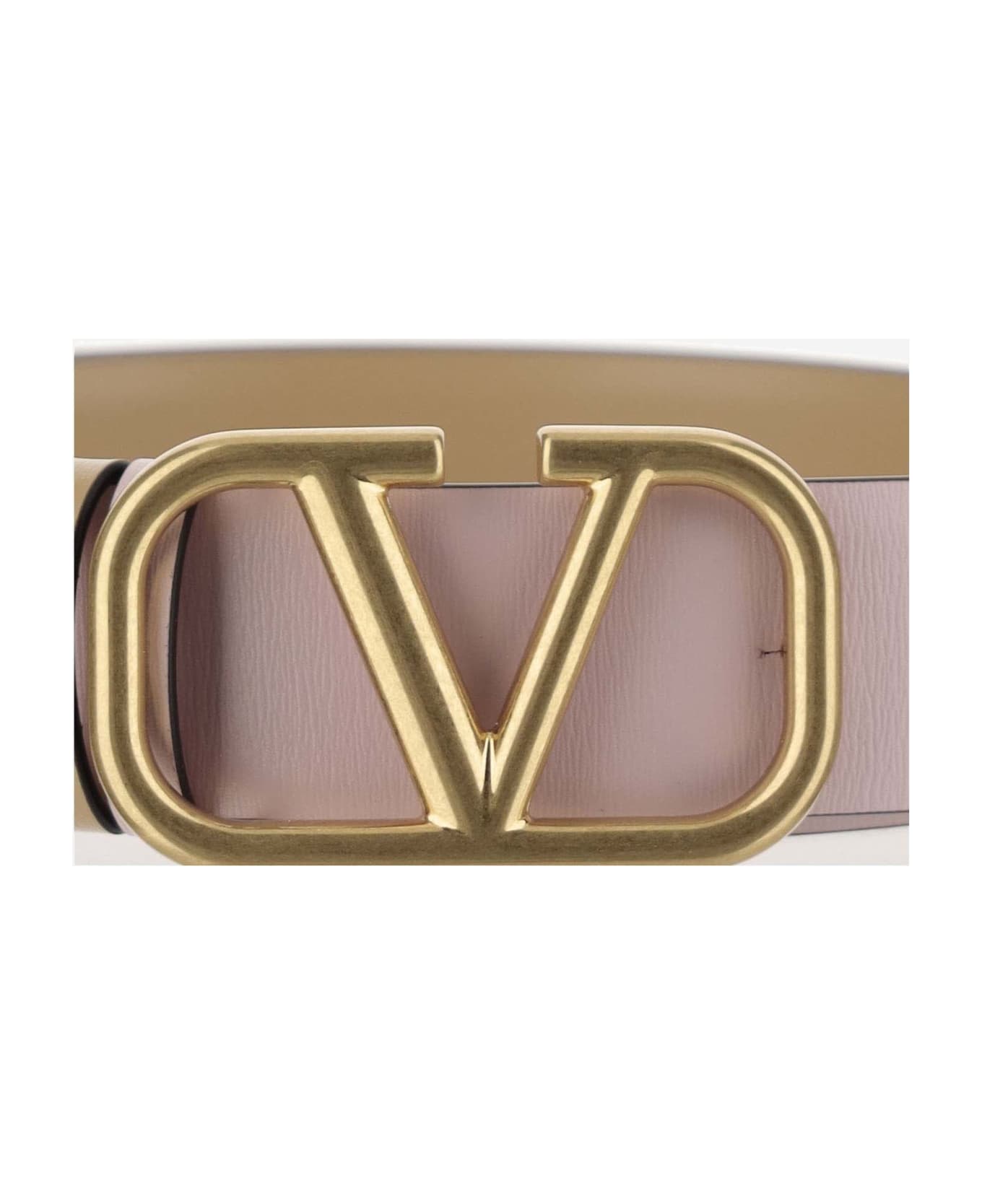 Valentino Garavani Vlogo Signature Reversible Belt - Pink