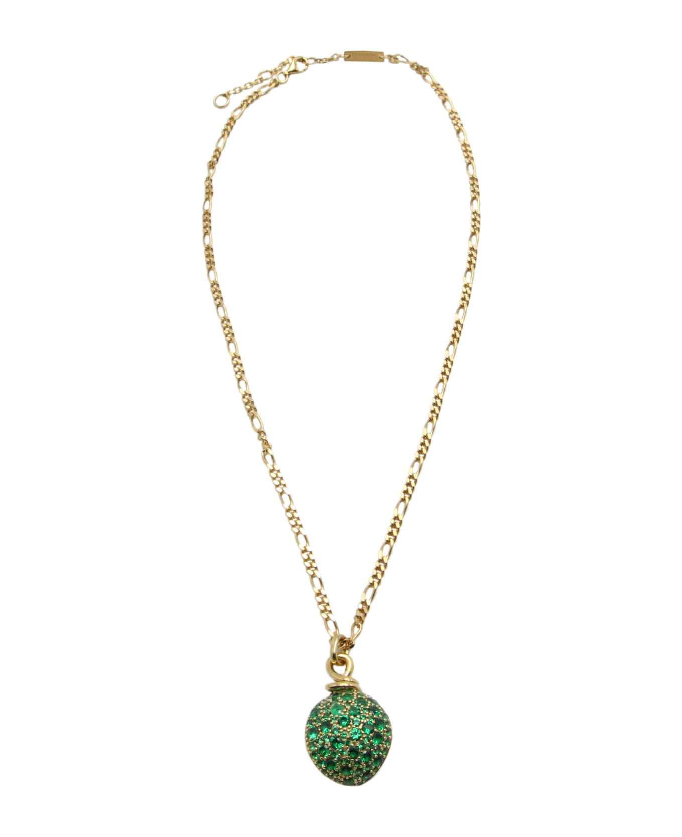 Bottega Veneta Crystal Pendant Necklace - Gold