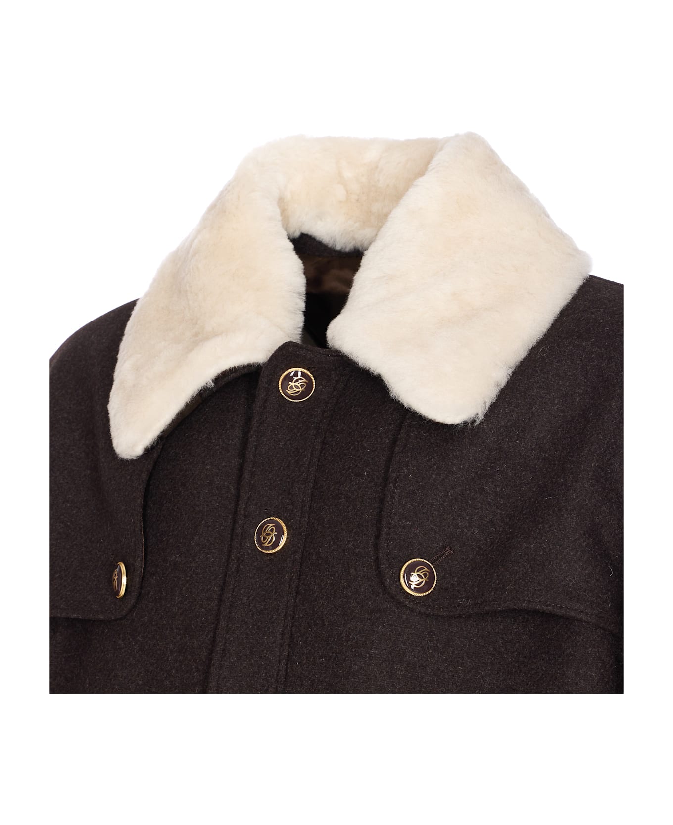 Drôle de Monsieur Wool Blouson Jacket - Brown