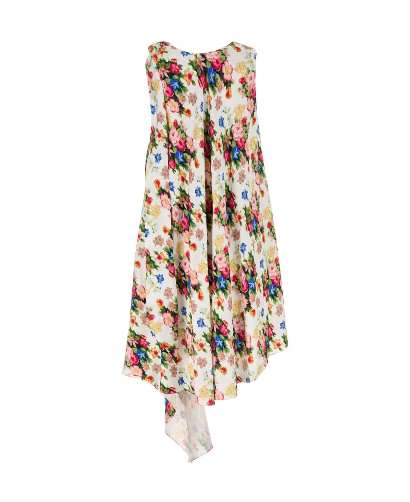 Loewe Printed Silk Dress - ASYMMETRICDRESS