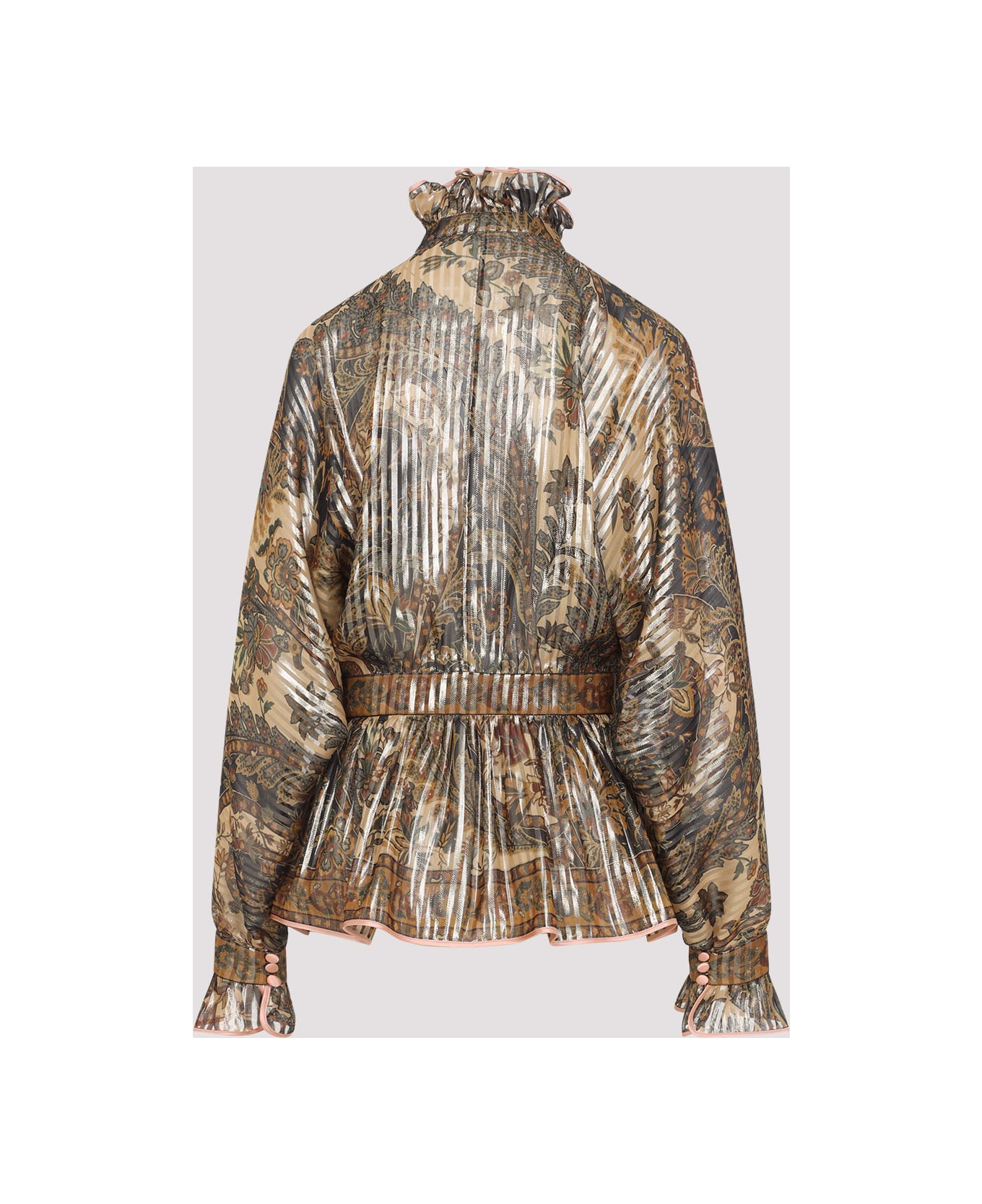 Printed Pekin Blouse - Thumbnail 5