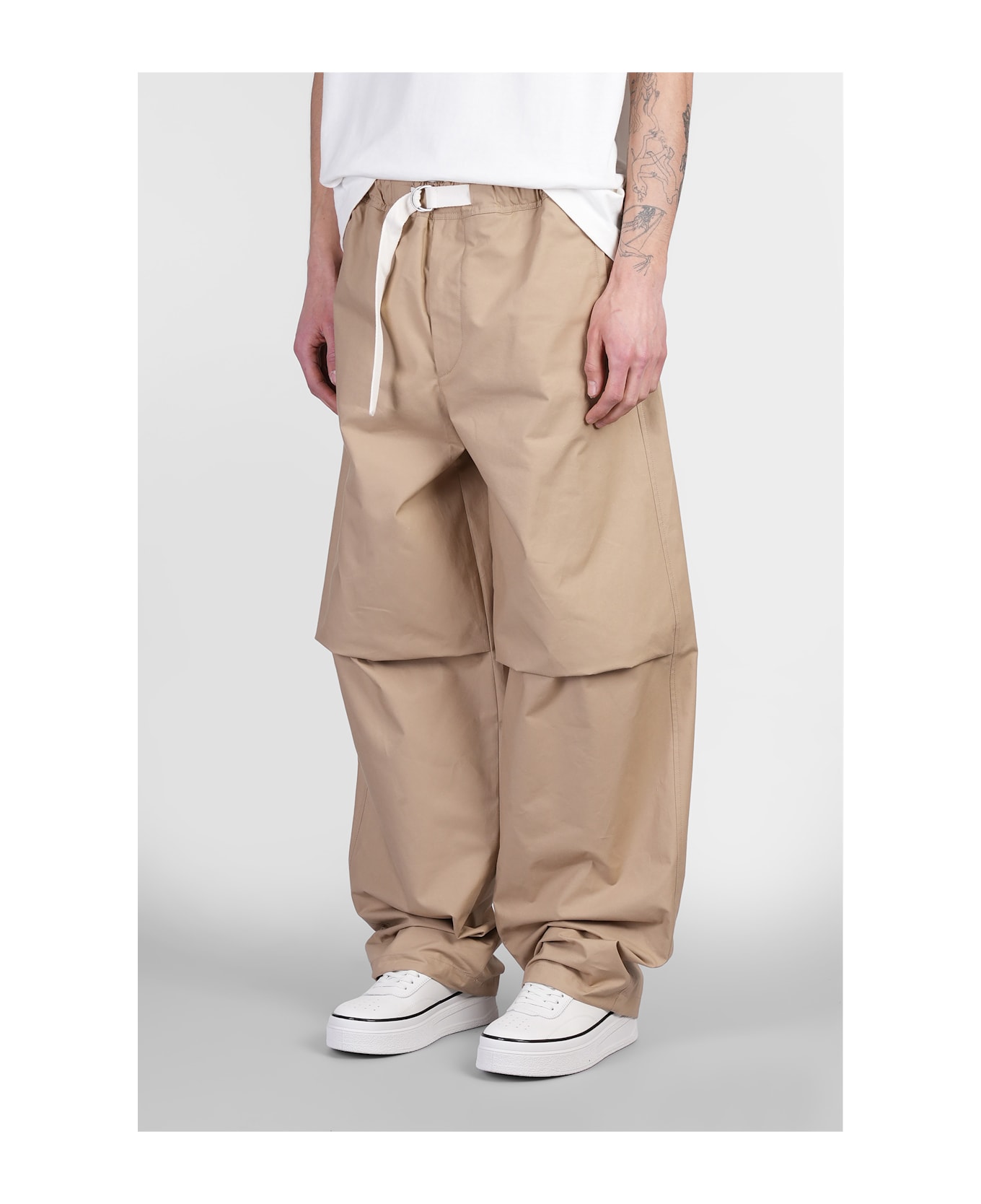 Jil Sander Pants In Beige Cotton - beige