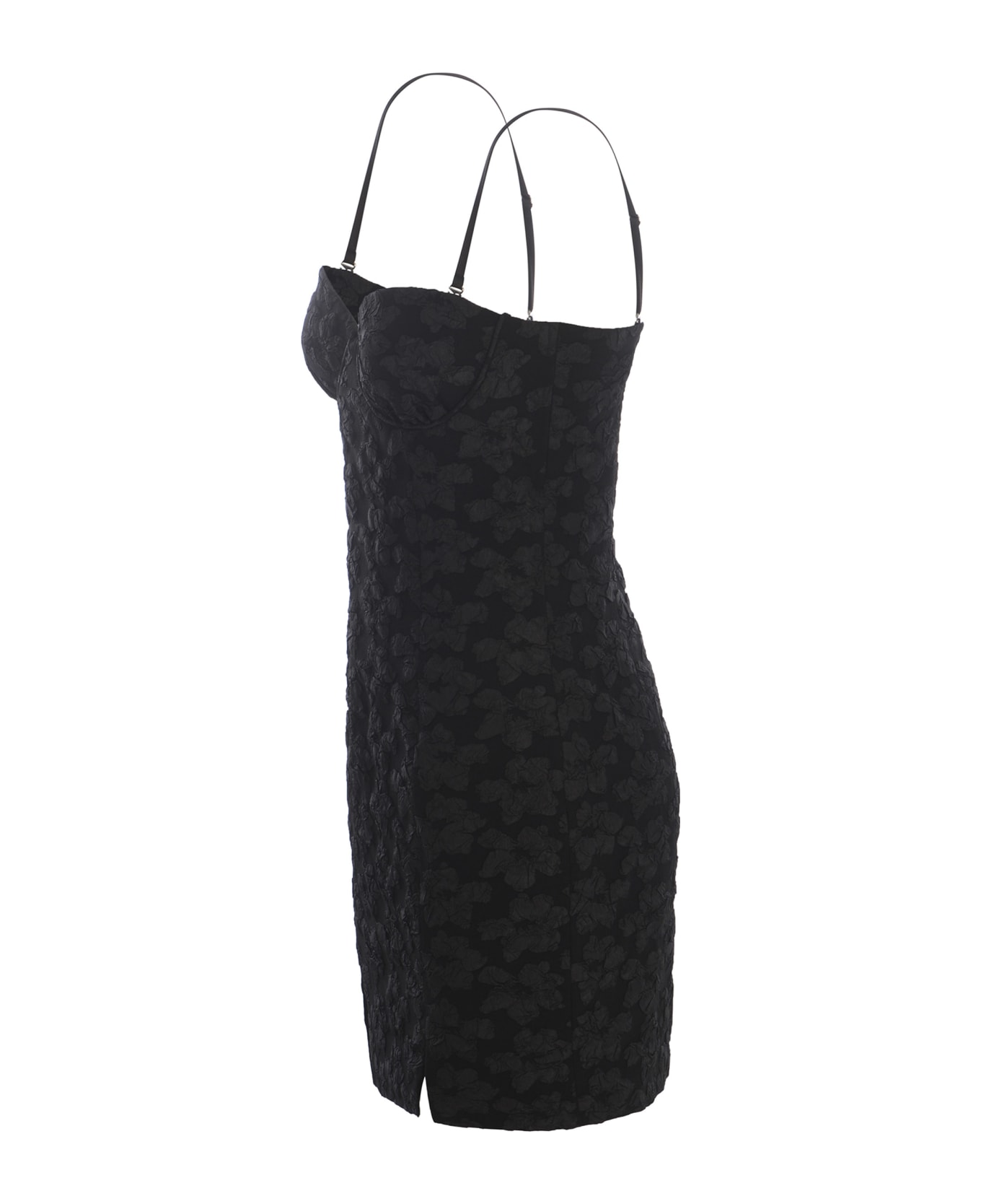 Rotate by Birger Christensen Sheath Dress Rotate Made In 3djacquard - Nero