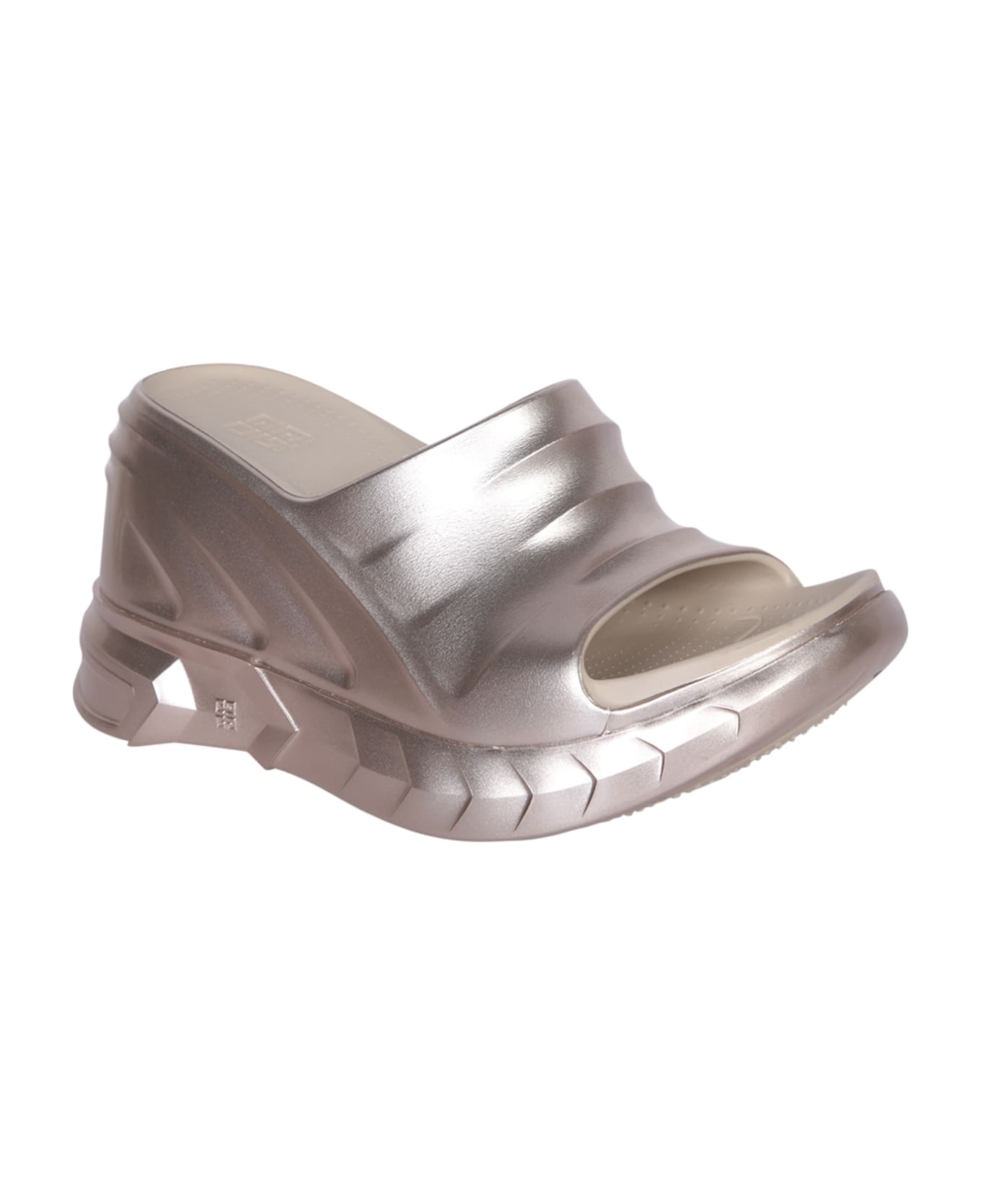 Givenchy Marshmallow Wedge Sandals - Metallic