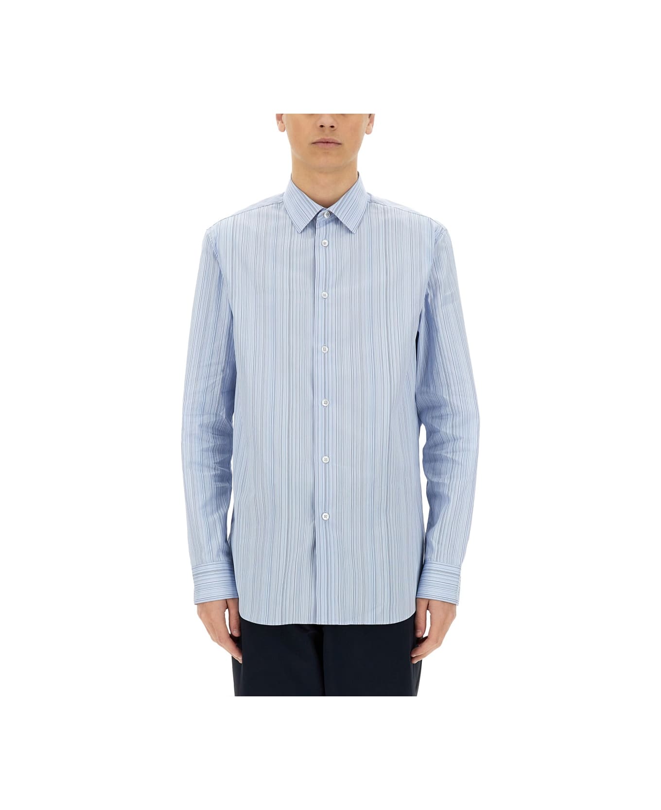 Paul Smith Striped Shirt - AZURE