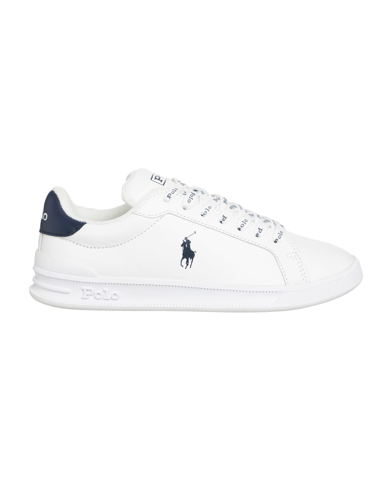 Polo Ralph Lauren 'heritage Court Ii' Leather Sneakers - WHITE
