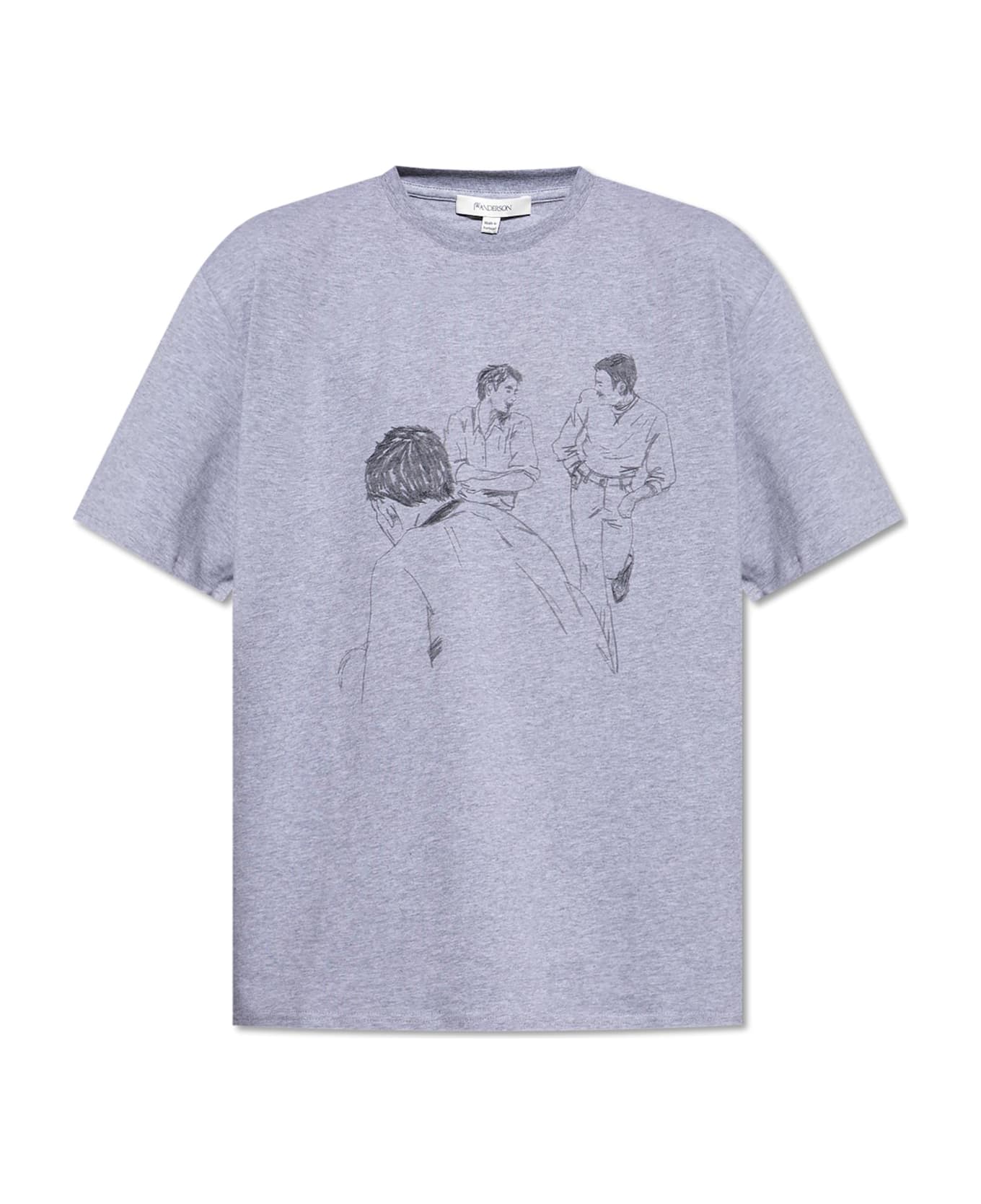 J.W. Anderson Jw Anderson Printed T-shirt - Grey