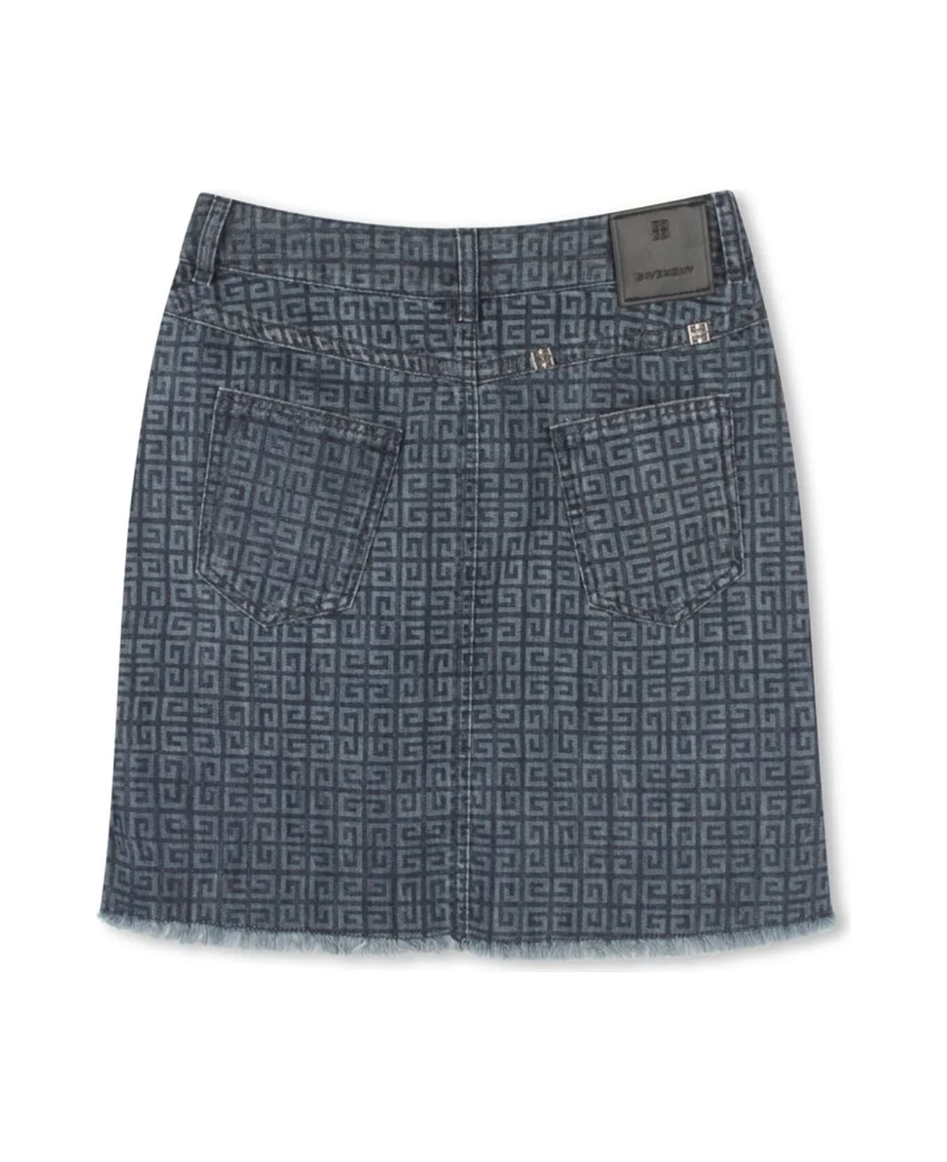 Givenchy 4g Denim Skirt - Denim slavato