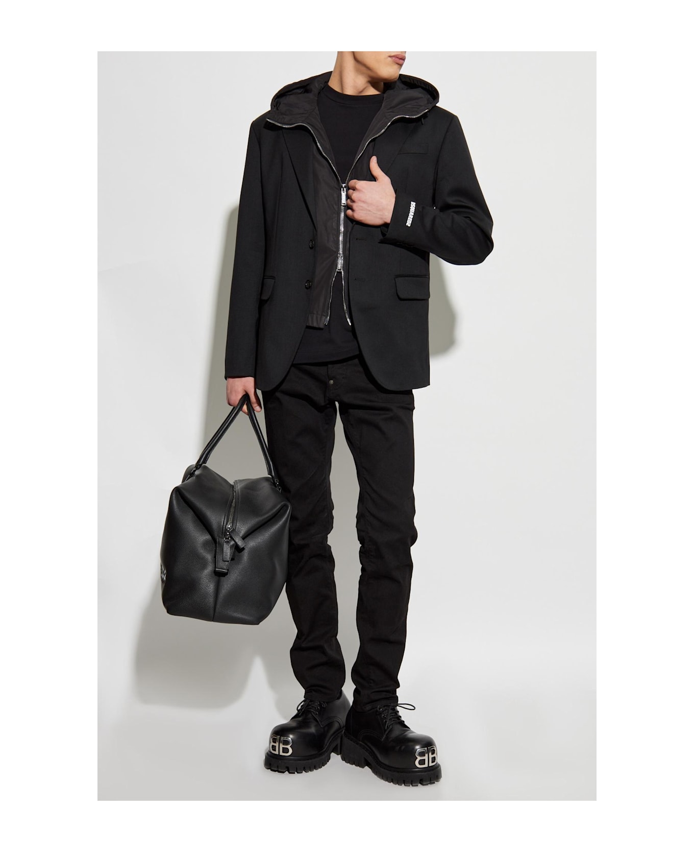 Dsquared2 Blazer With Sewn-in Jacket Dsquared2 - BLACK
