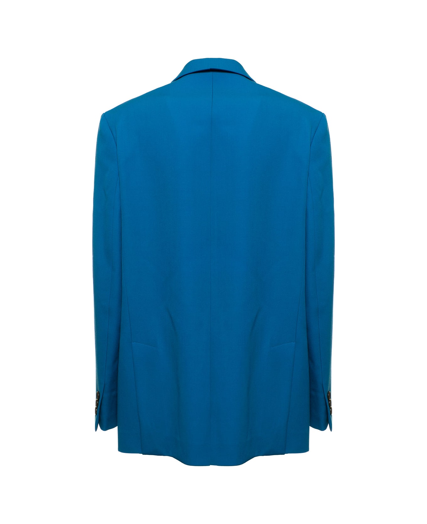 【送料&関税込】Marni Womans Single-breasted Blue Wool Blaze Marni Woman's Single-breasted Blue Wool Blazer | italist