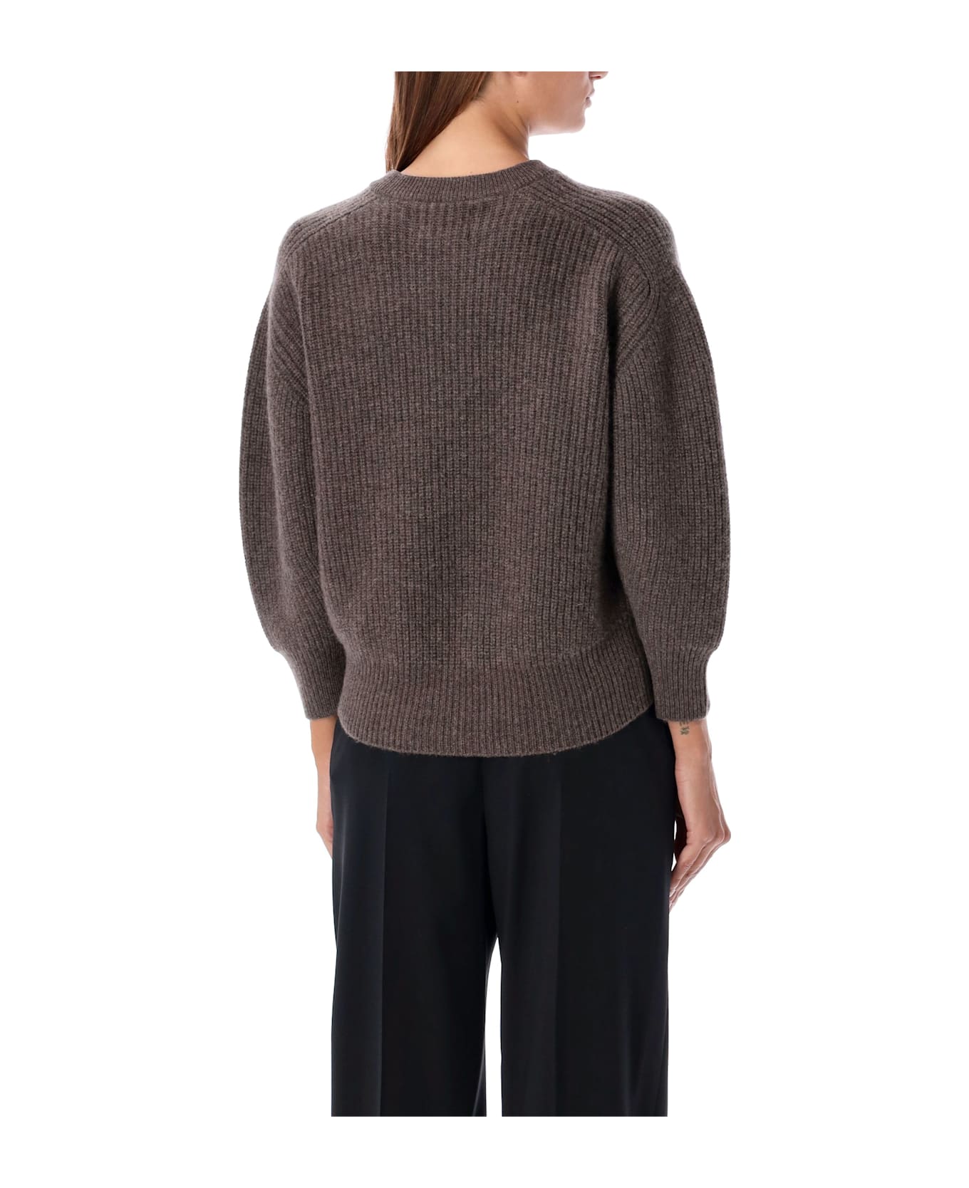 Loulou Studio Marcela Cashmere Sweater - CHOCO