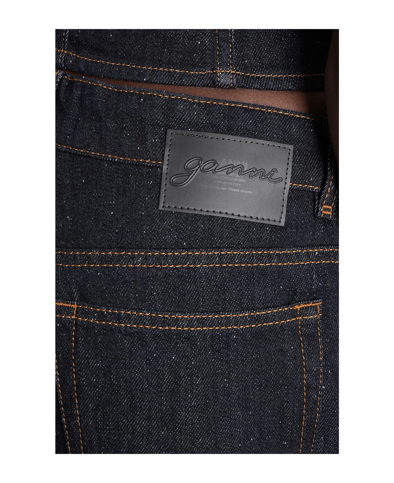 Ganni Jeans In Blue Cotton - blue
