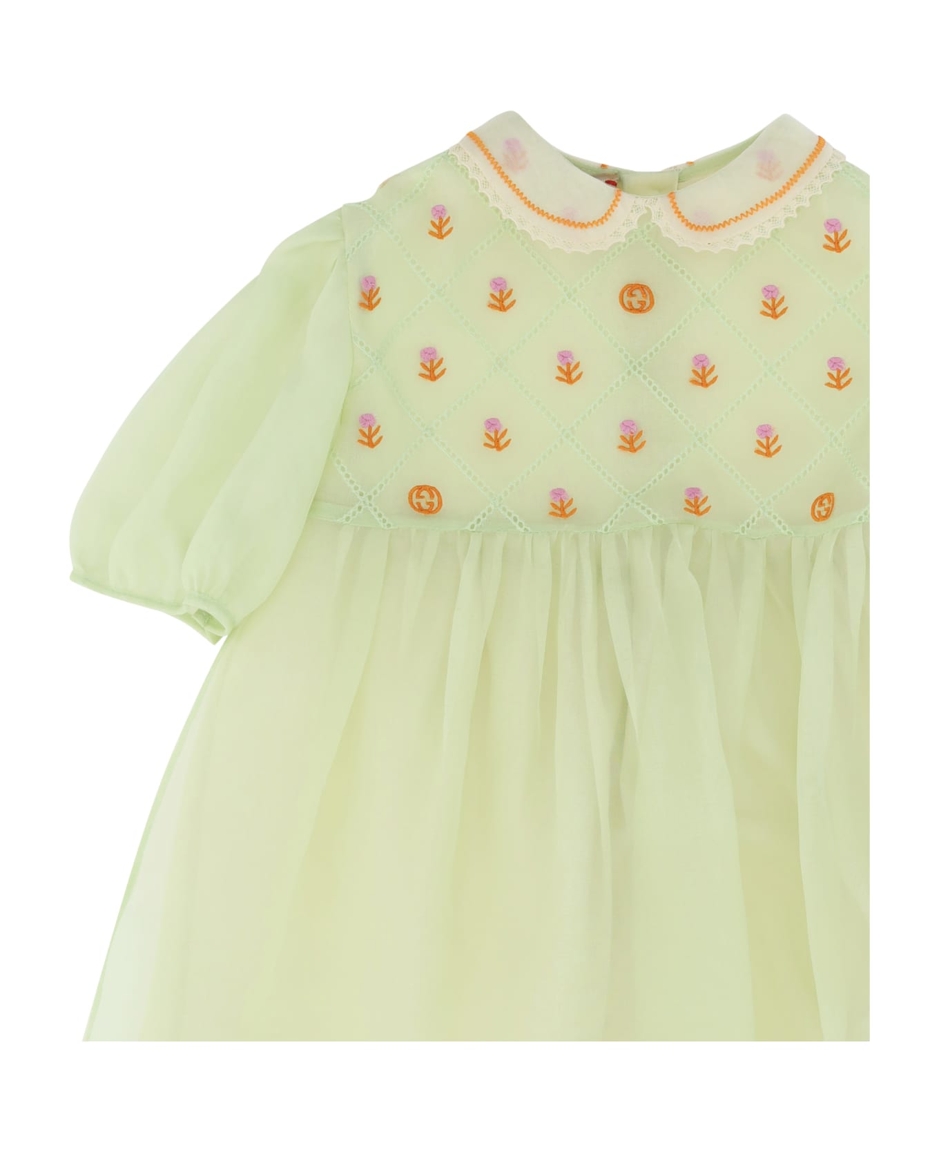 Gucci Dress For Girl - Pale Opal/mix