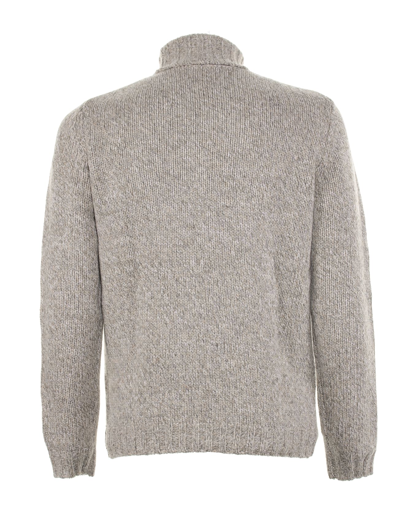 Aspesi Wool Blend Turtleneck Sweater - CENERE