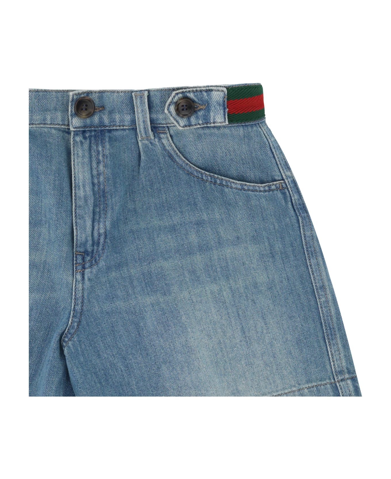 Gucci Bermuda Shorts For Boy - Blue/mix