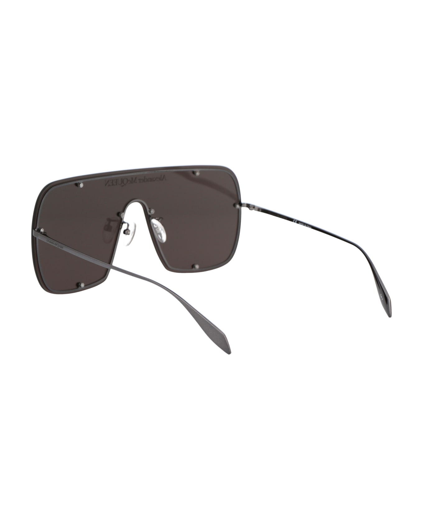 Alexander McQueen Eyewear Am0362s Sunglasses - 001 RUTHENIUM RUTHENIUM GREY