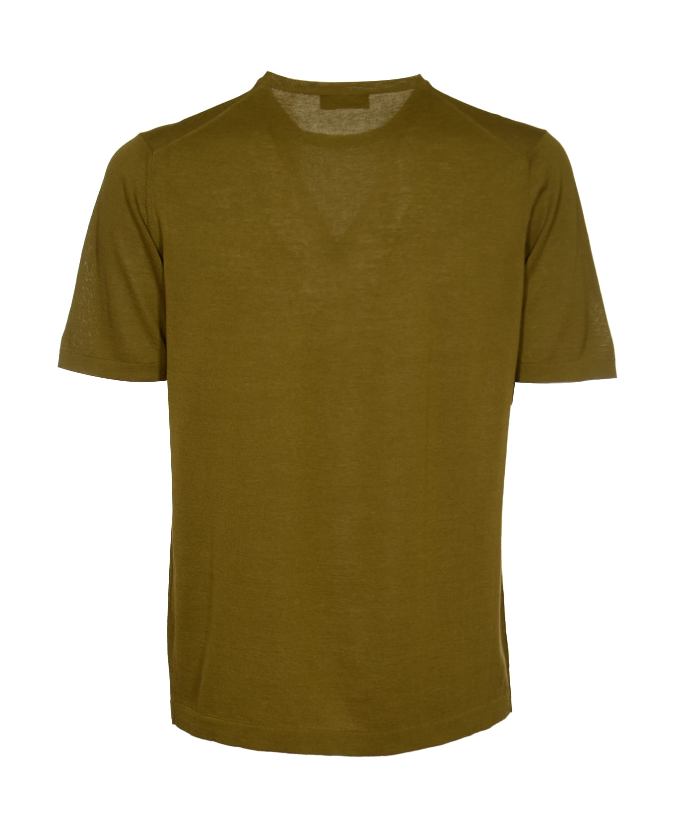 Roberto Collina Round Neck Slim Plain T-shirt - Military