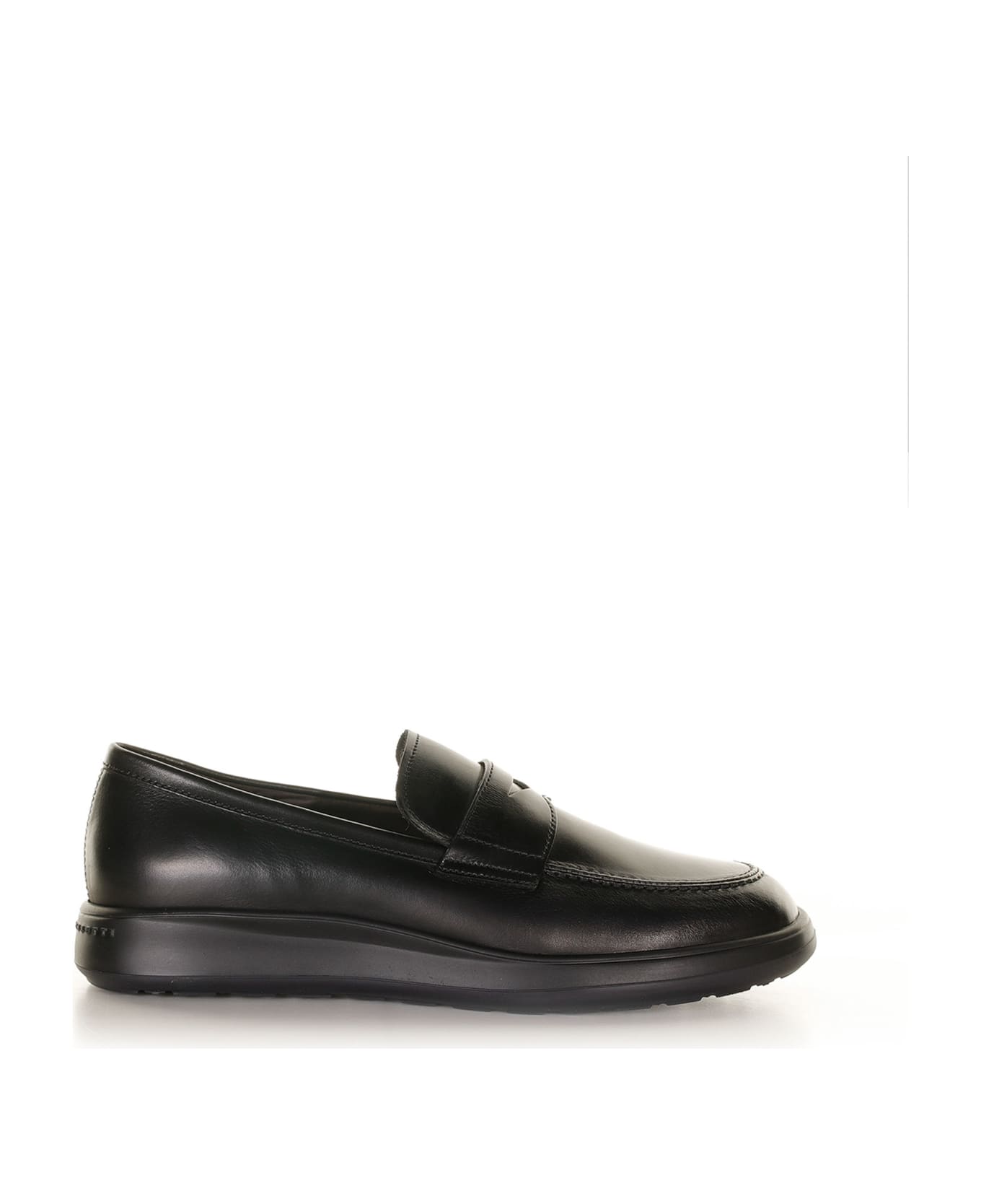 Fratelli Rossetti One Black Leather Loafers - NERO ローファー＆デッキシューズ