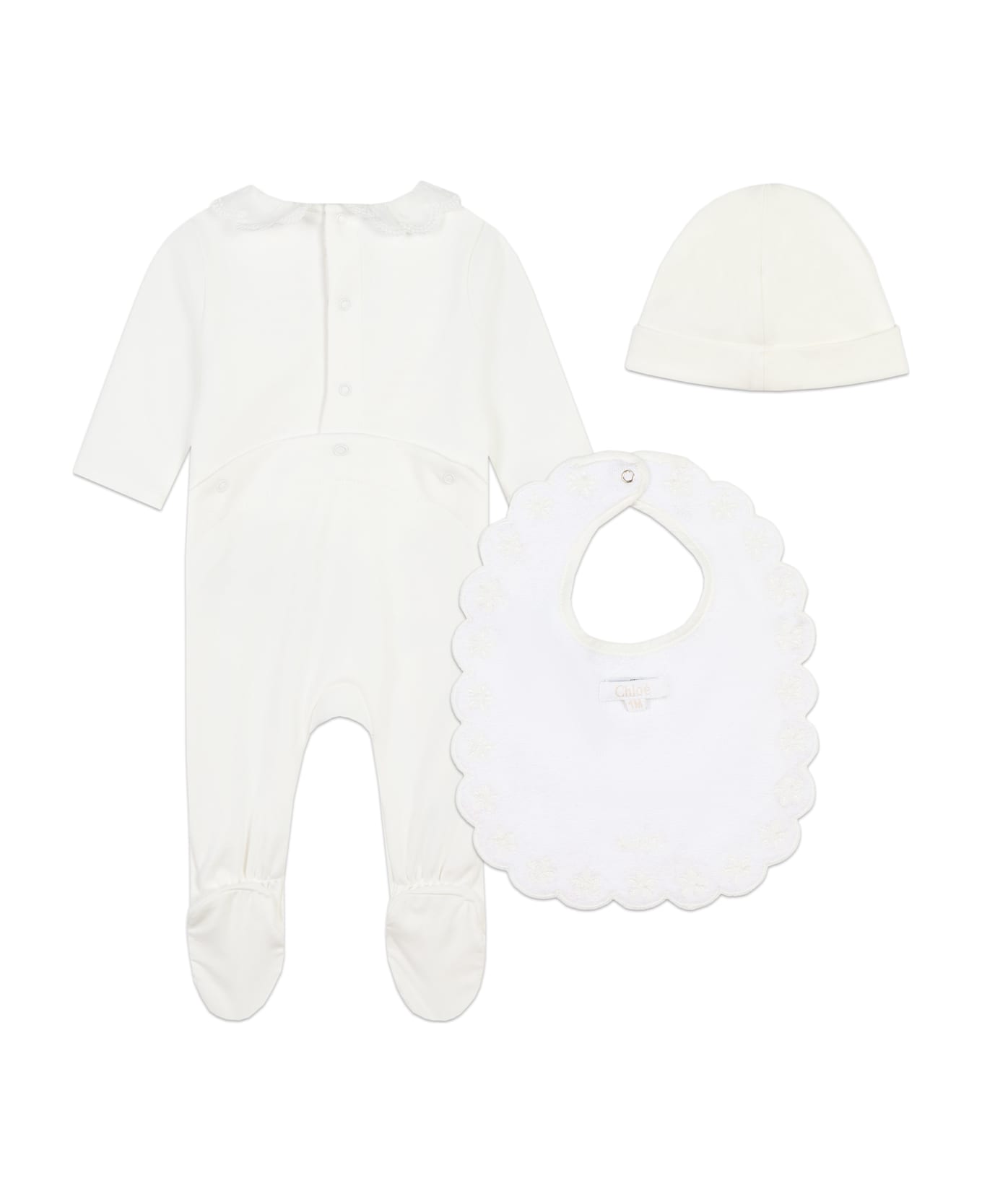 Chloé Onesie Set - White