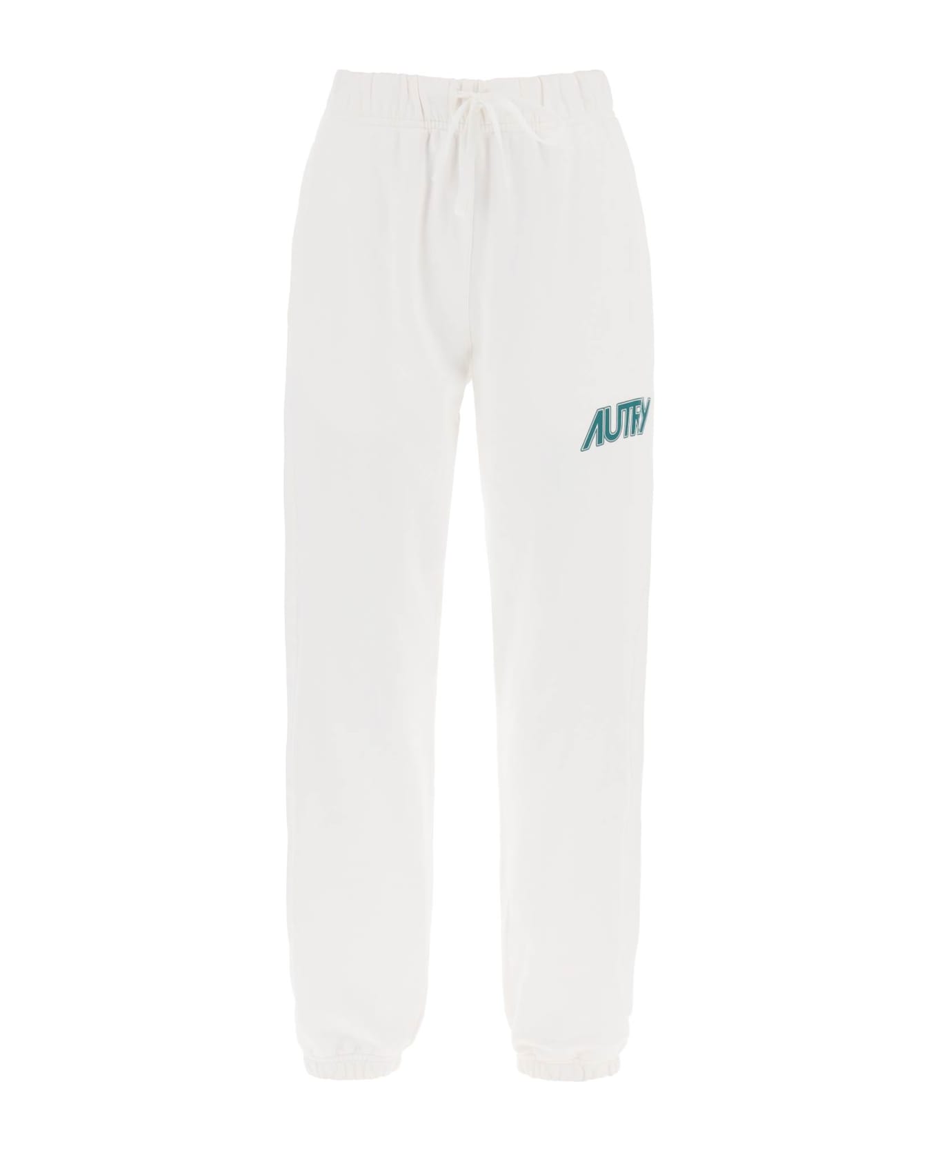 Autry Joggers With Logo Print - White