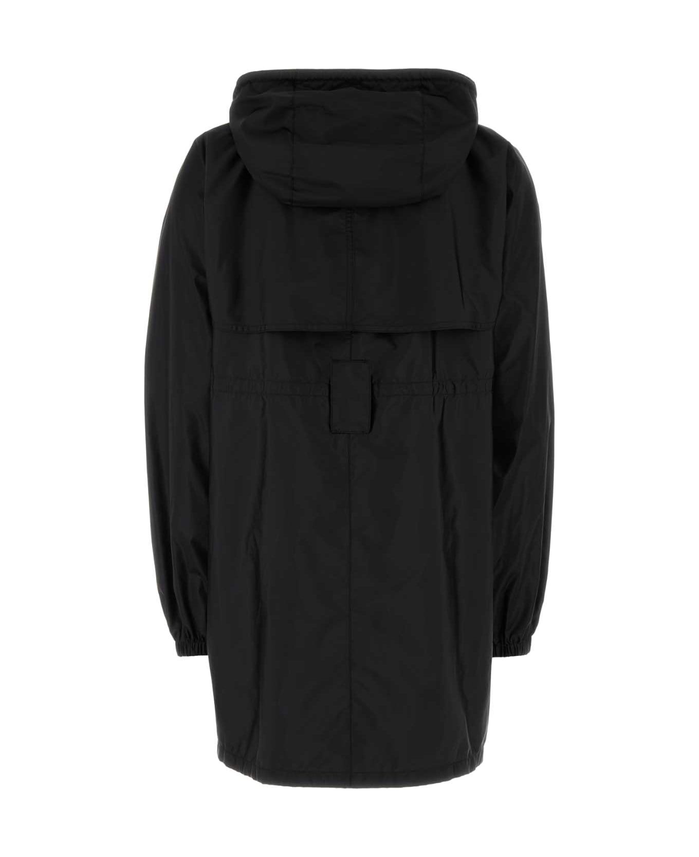 Prada Black Re-nylon Raincoat - NERO