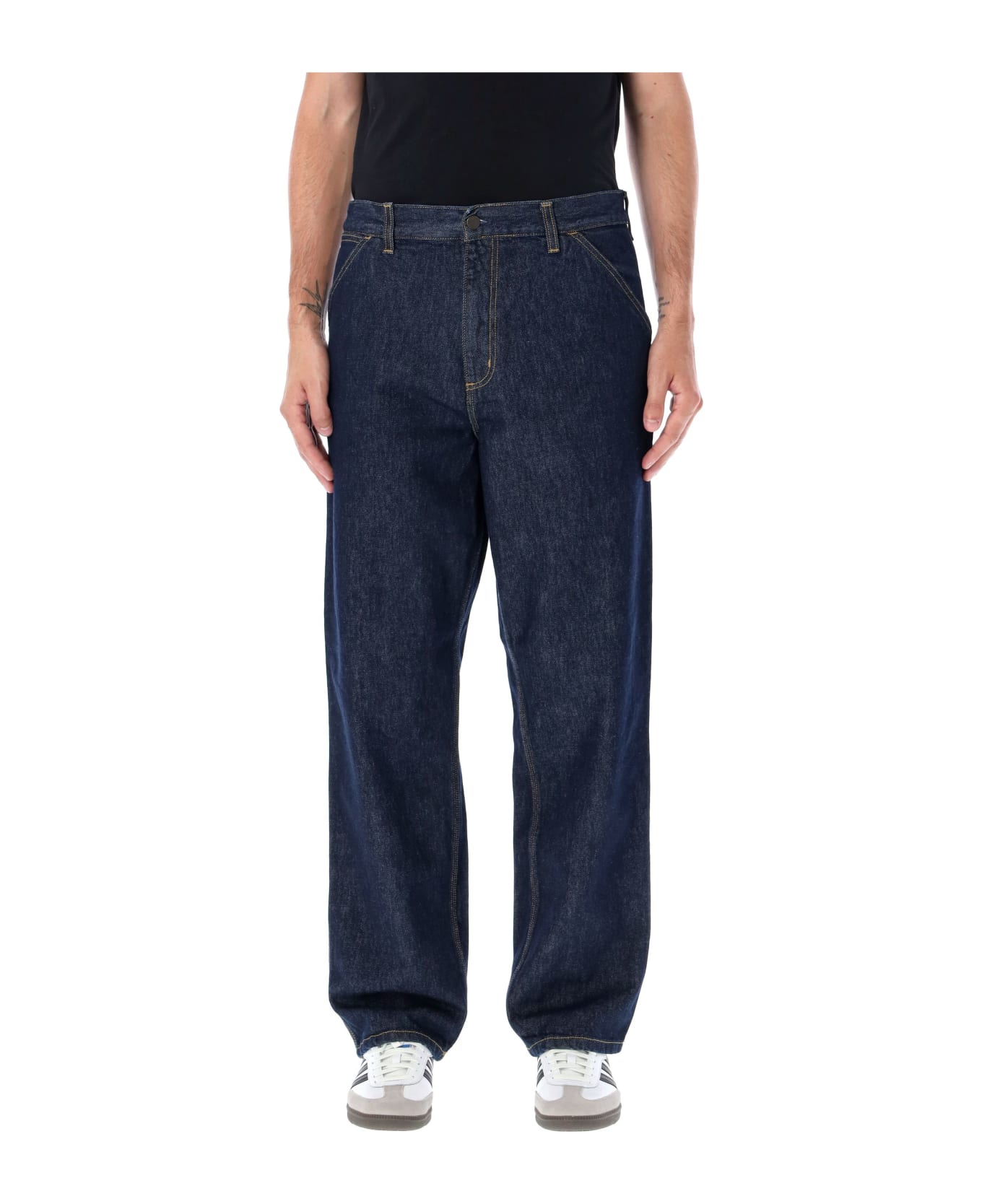 Carhartt Single Knee Jeans - BLUE STONE BLITCHED