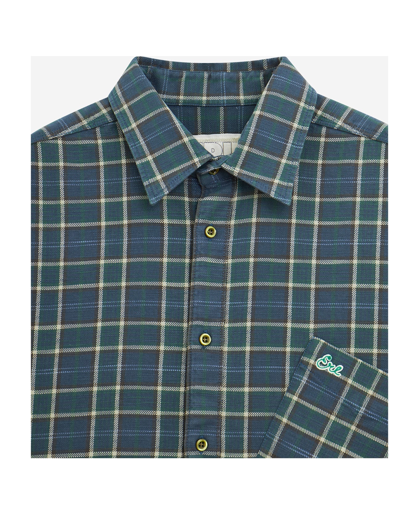 ERL Plaid Overshirt Shirt - blue
