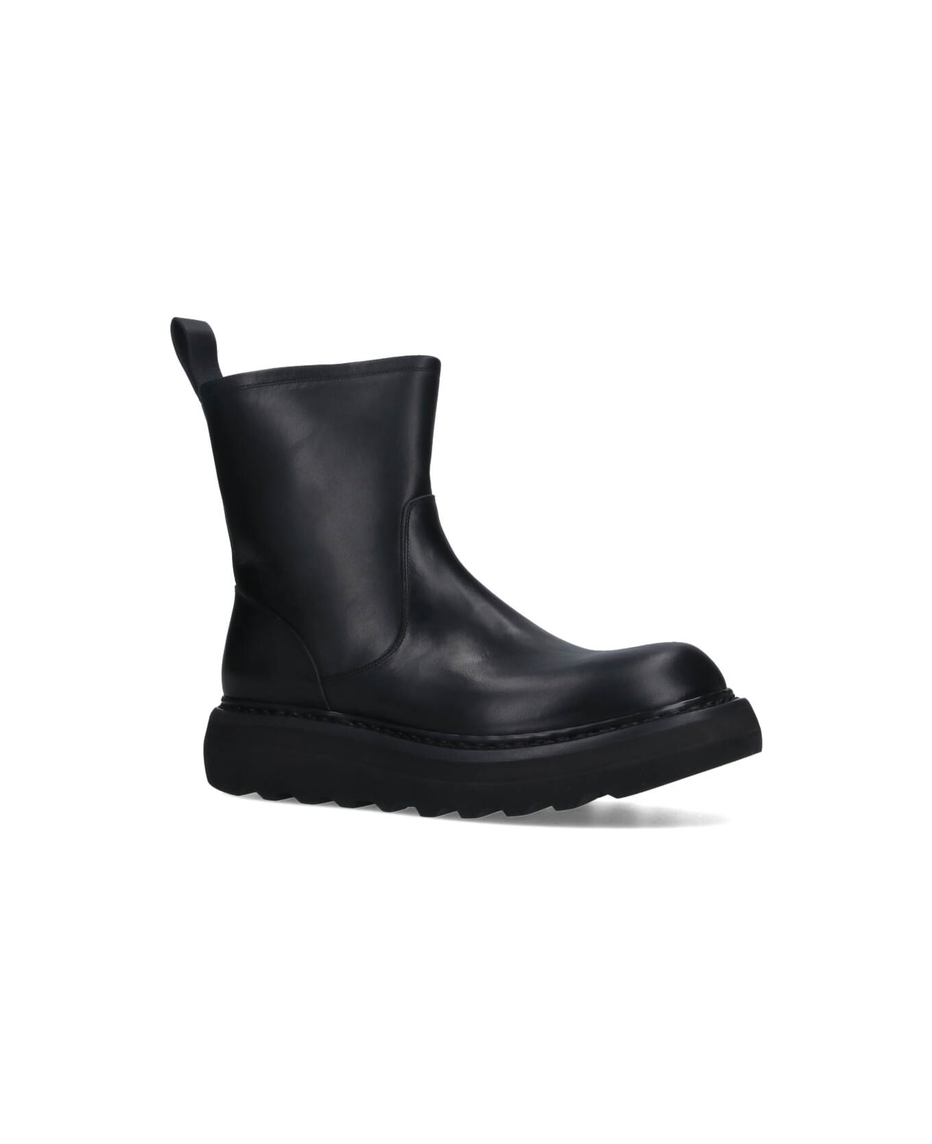Premiata Platform Ankle Boots - Black  