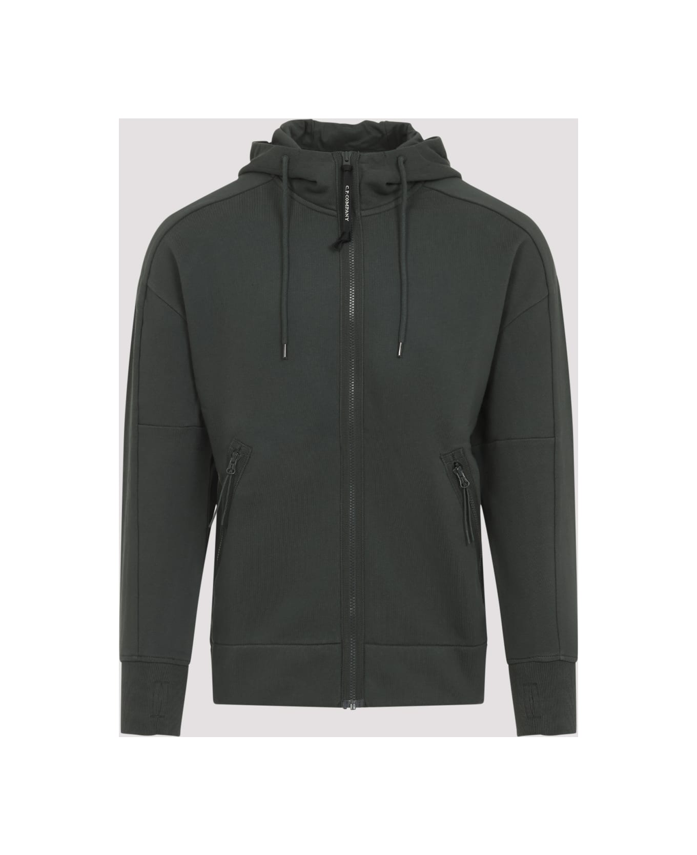 C.P. Company Open Hoodie - Dark Shadow