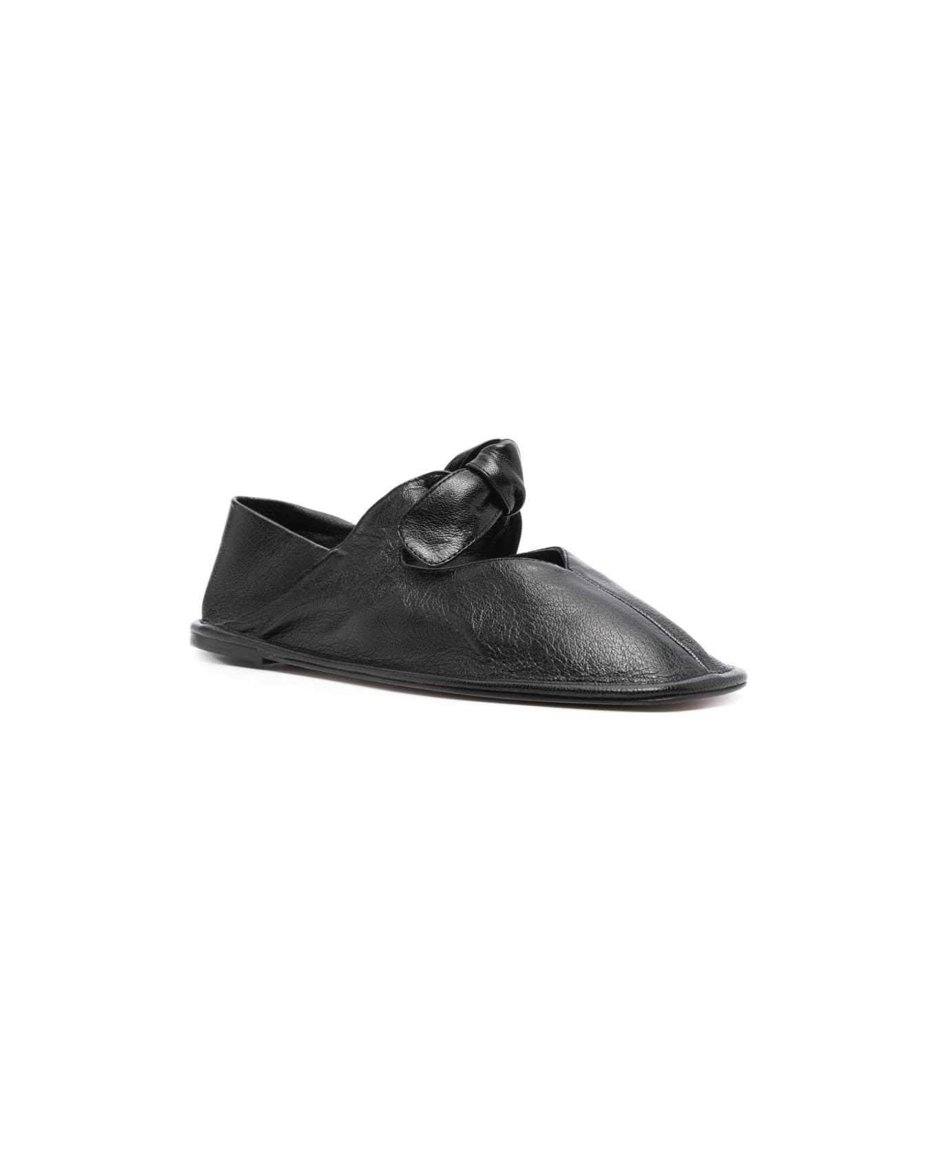 Hereu Llasada Leather Ballets - Black