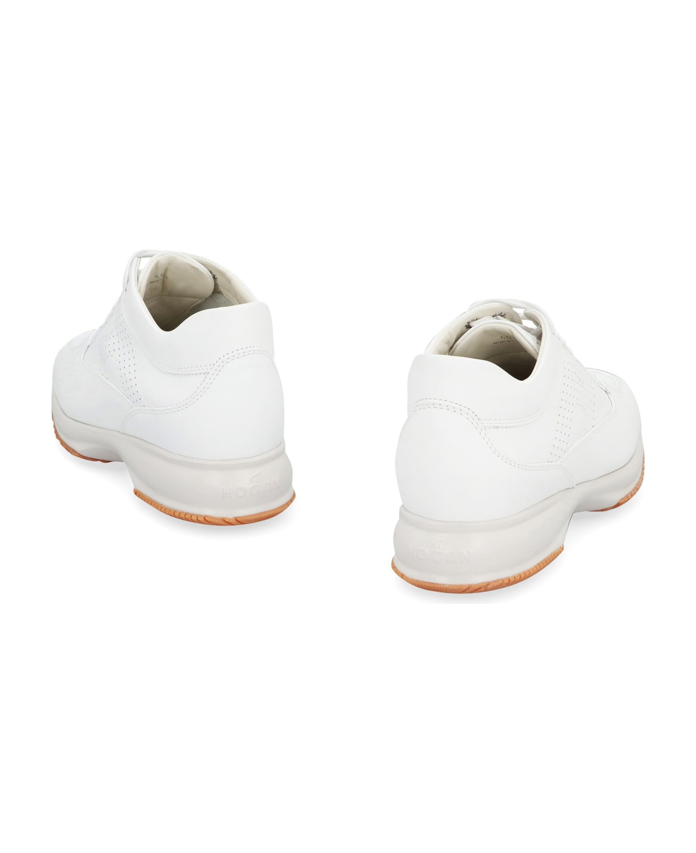Hogan Interactive Leather Sneakers - White