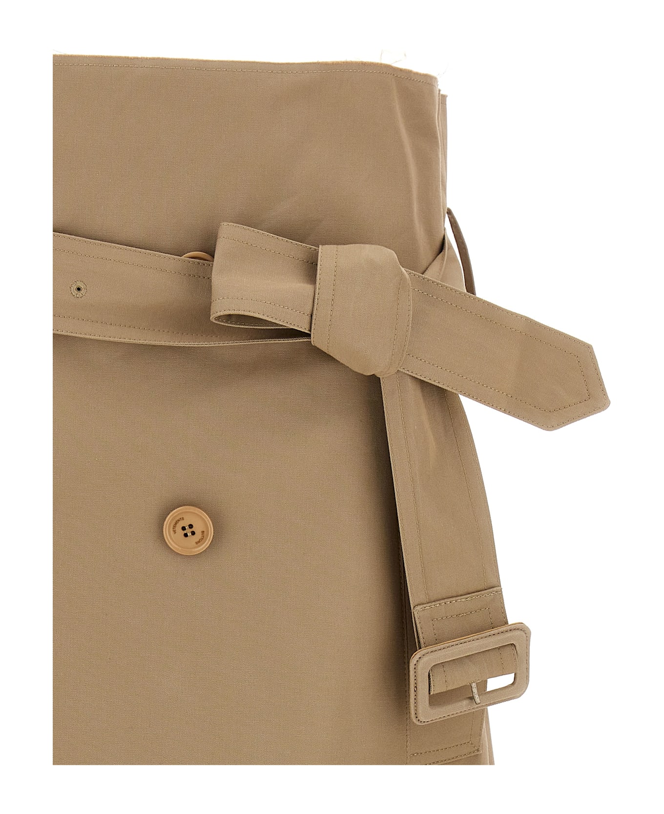 VETEMENTS 
deconstructed Trenchcoat
 Skirt - Beige