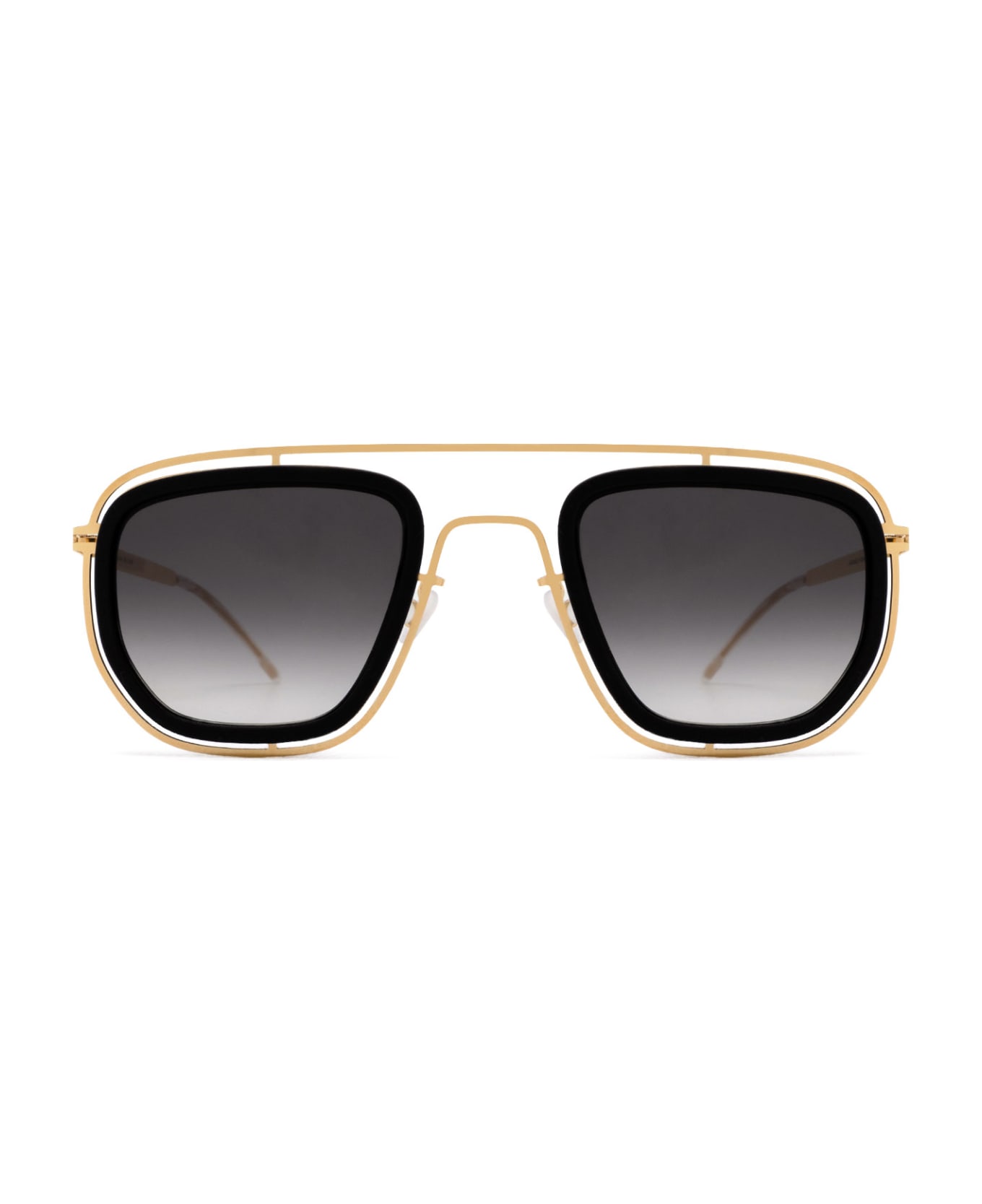 Mykita Ferlo Sun Mh7-pitch Black/glossy Gold Sunglasses - MH7-Pitch Black/Glossy Gold