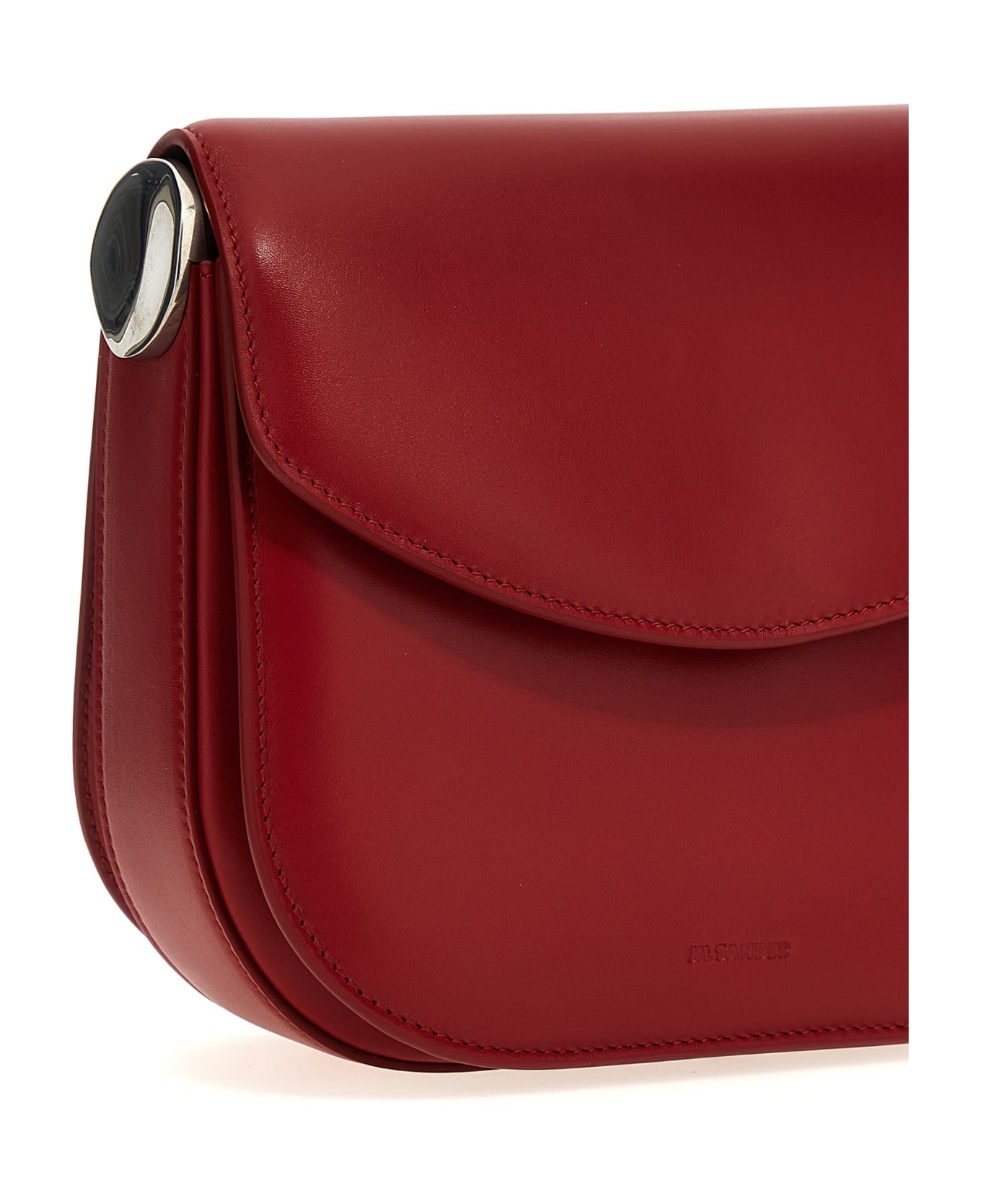 Jil Sander 
coin
 Medium Shoulder Bag - Red